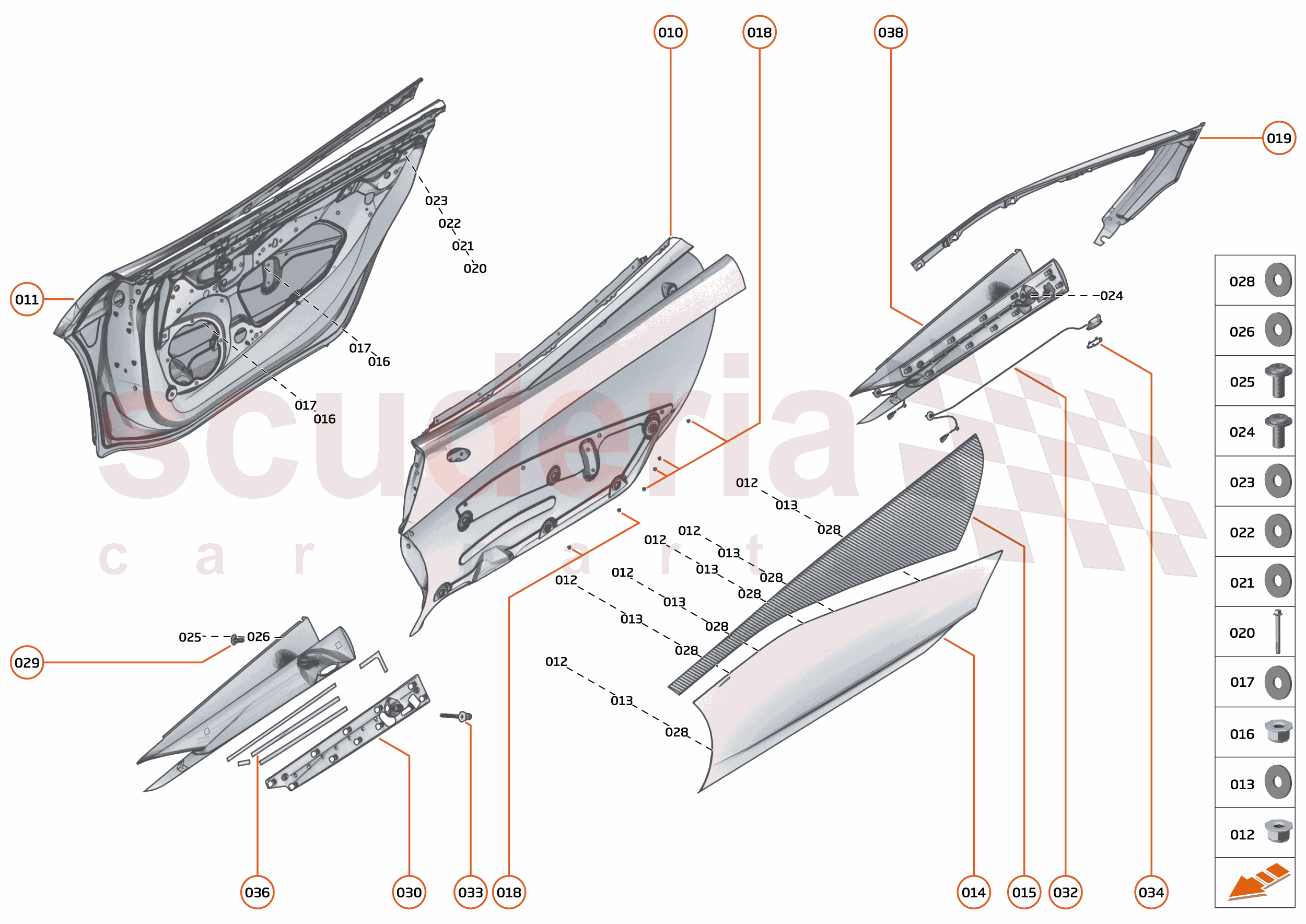 6 - CLOSURES - 6.5 - DOORS STRUCTURE of McLaren McLaren McLaren 620R