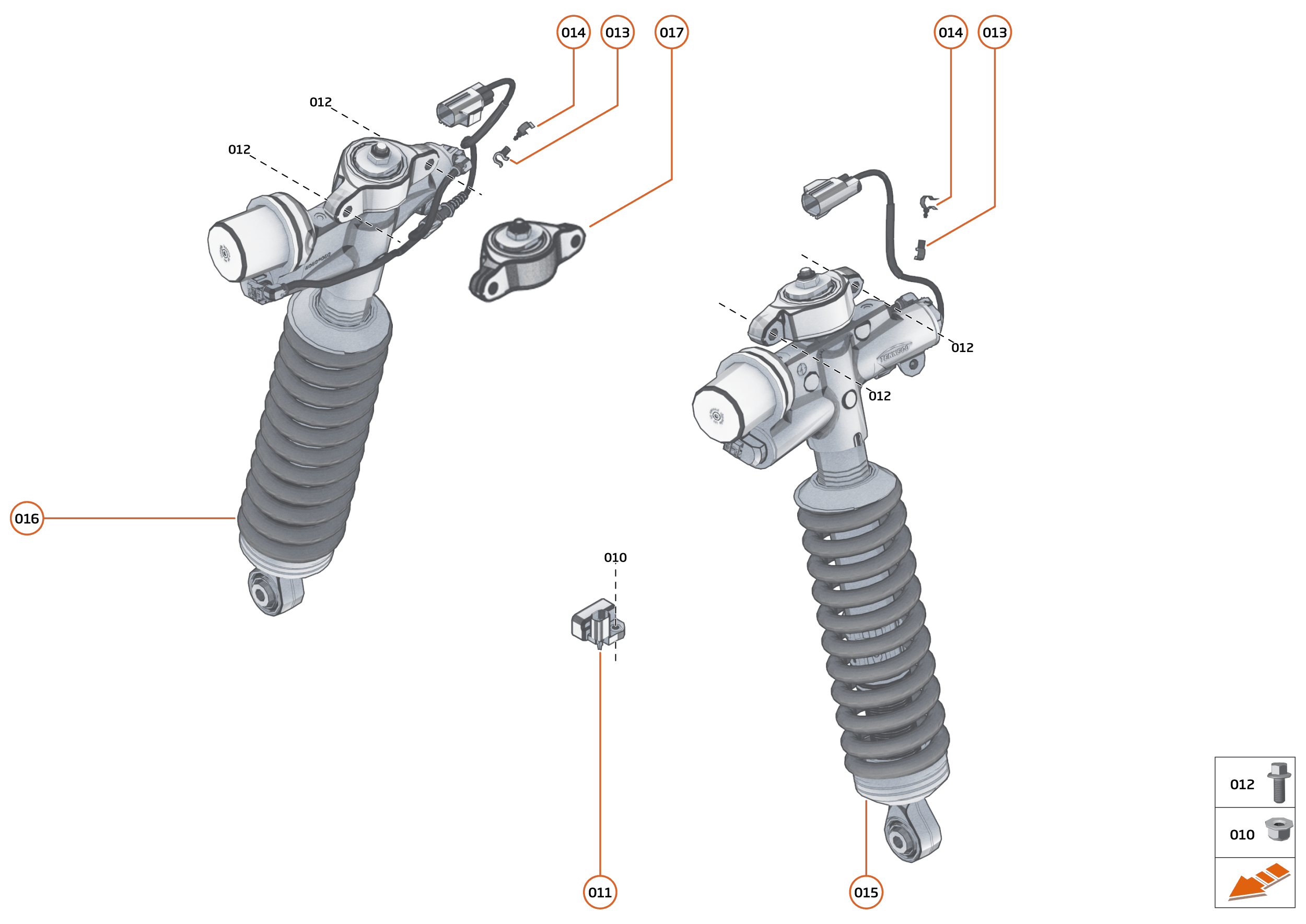 18 - SUSPENSION - REAR - 18.1 - DAMPER & ACTUATOR ASSEMBLIES REAR of McLaren McLaren Sports Series McLaren 600LT
