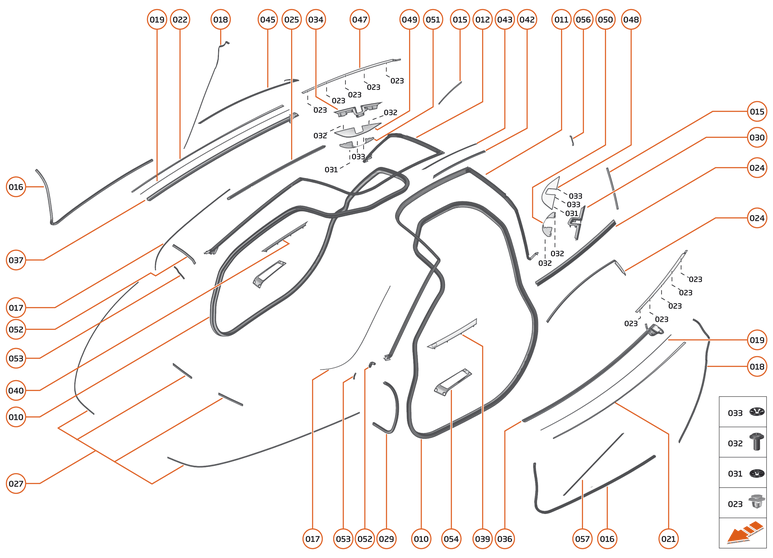 10 - CLOSURES ANCILLARIES - 10.4 - CLOSURES SEALS of McLaren McLaren Ultimate Series McLaren Senna GTR