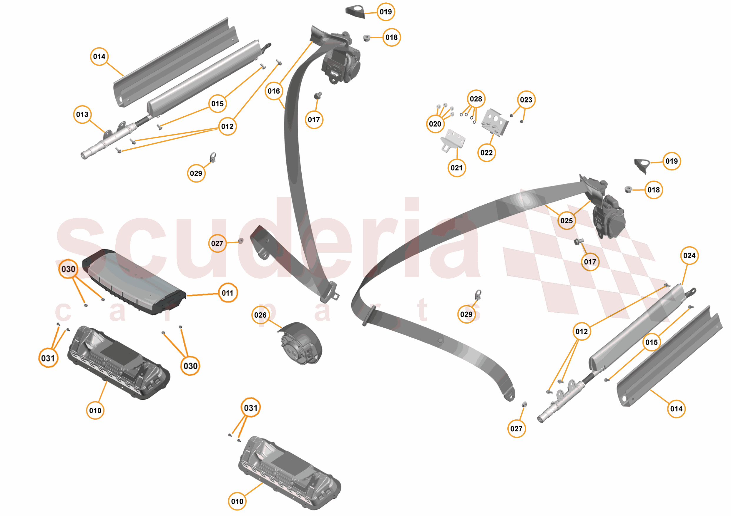 30 - N4 - RESTRAINTS - 30.1 - 01 - RESTRAINTS of McLaren McLaren McLaren 675LT Spider