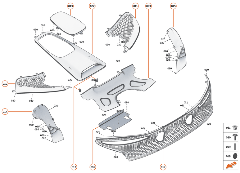 11 - EXTERIOR ORNAMENTATION - 11.5 - REAR FINISHERS AND GRILLES of McLaren McLaren Ultimate Series McLaren Elva
