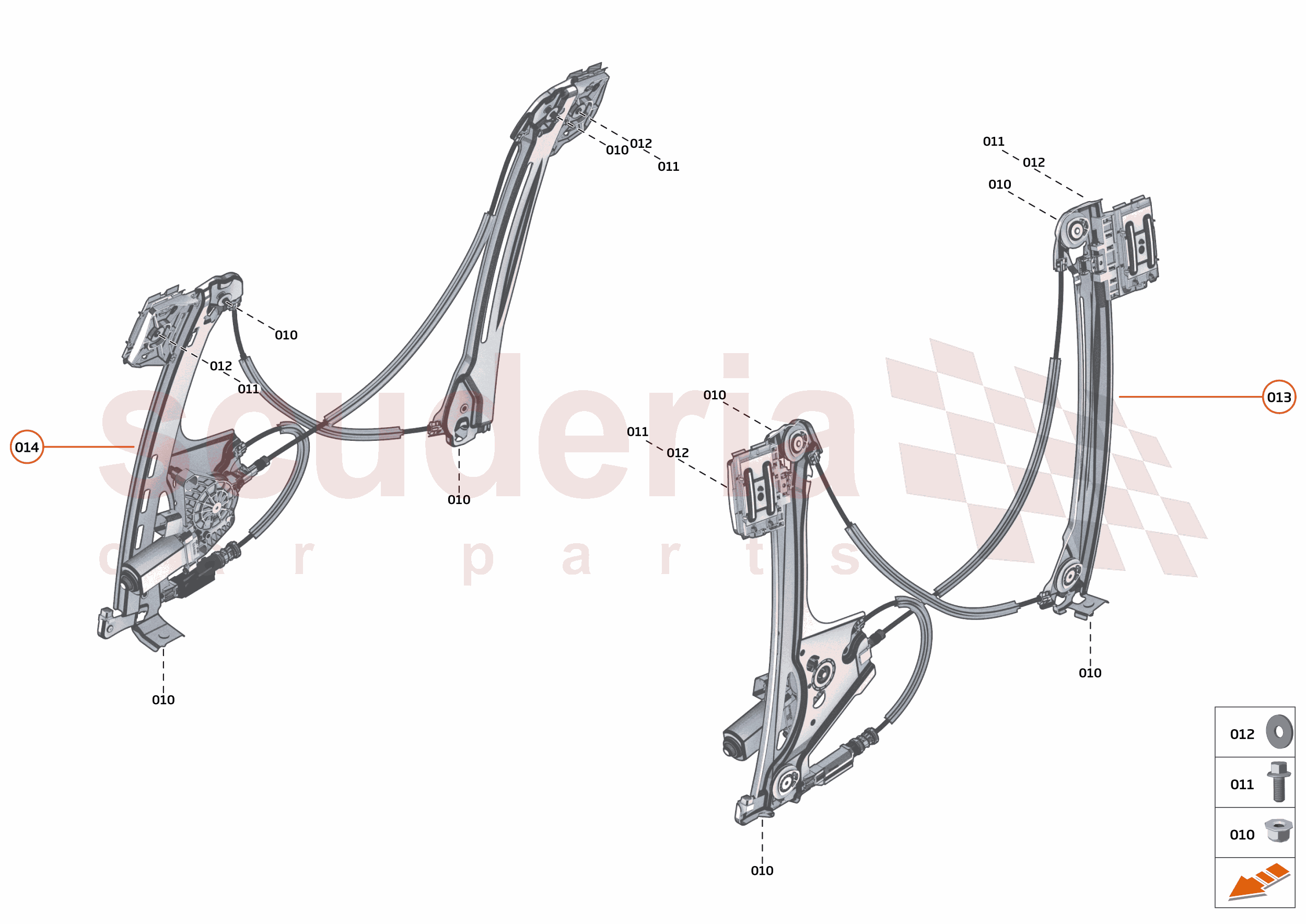 10 - CLOSURES ANCILLARIES - 10.6 - WINDOW REGULATOR of McLaren McLaren McLaren Artura