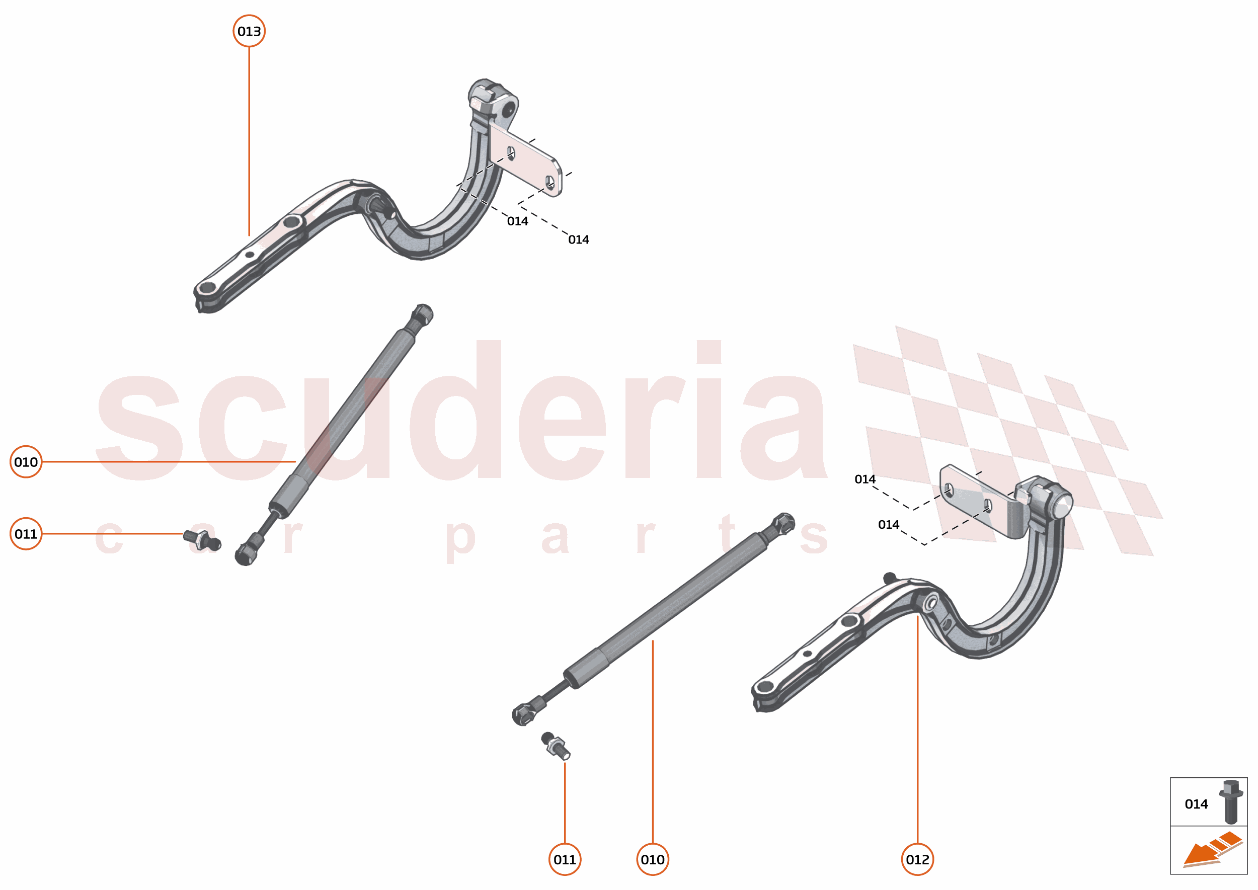 7 - CLOSURES - 7.2 - BONNET HINGE of McLaren McLaren McLaren 765LT Spider