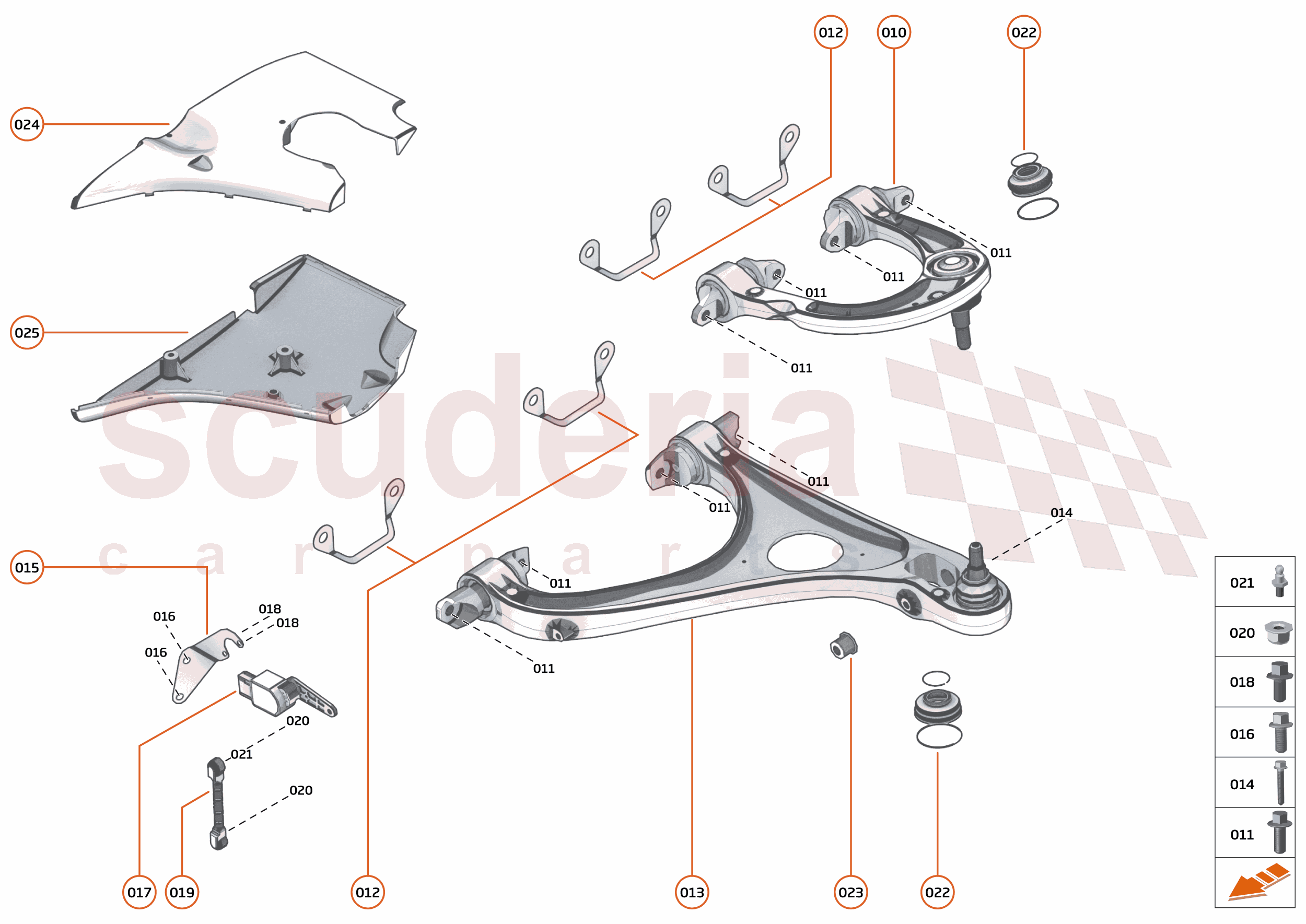 16 - SUSPENSION - 16.3 - TRANSVERSE LINKS FRONT of McLaren McLaren Ultimate Series McLaren Elva