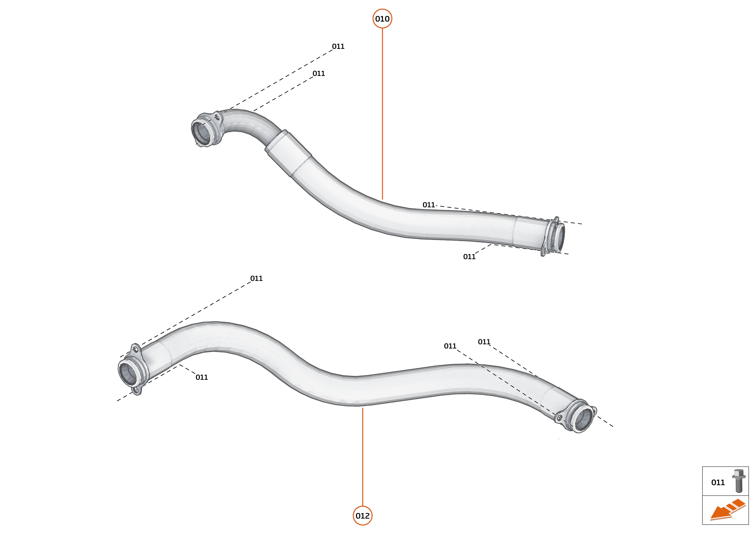 35 - ENGINE OIL SYSTEM - 35.2 - ENGINE OIL FEED & RETURN HOSES of McLaren McLaren Super Series McLaren 720S Spider