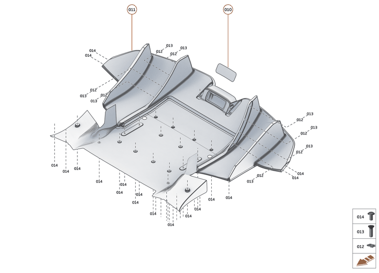 4 - FLOORS - 4.4 - REAR NON-STRUCTURAL FLOORS of McLaren McLaren Ultimate Series McLaren Senna