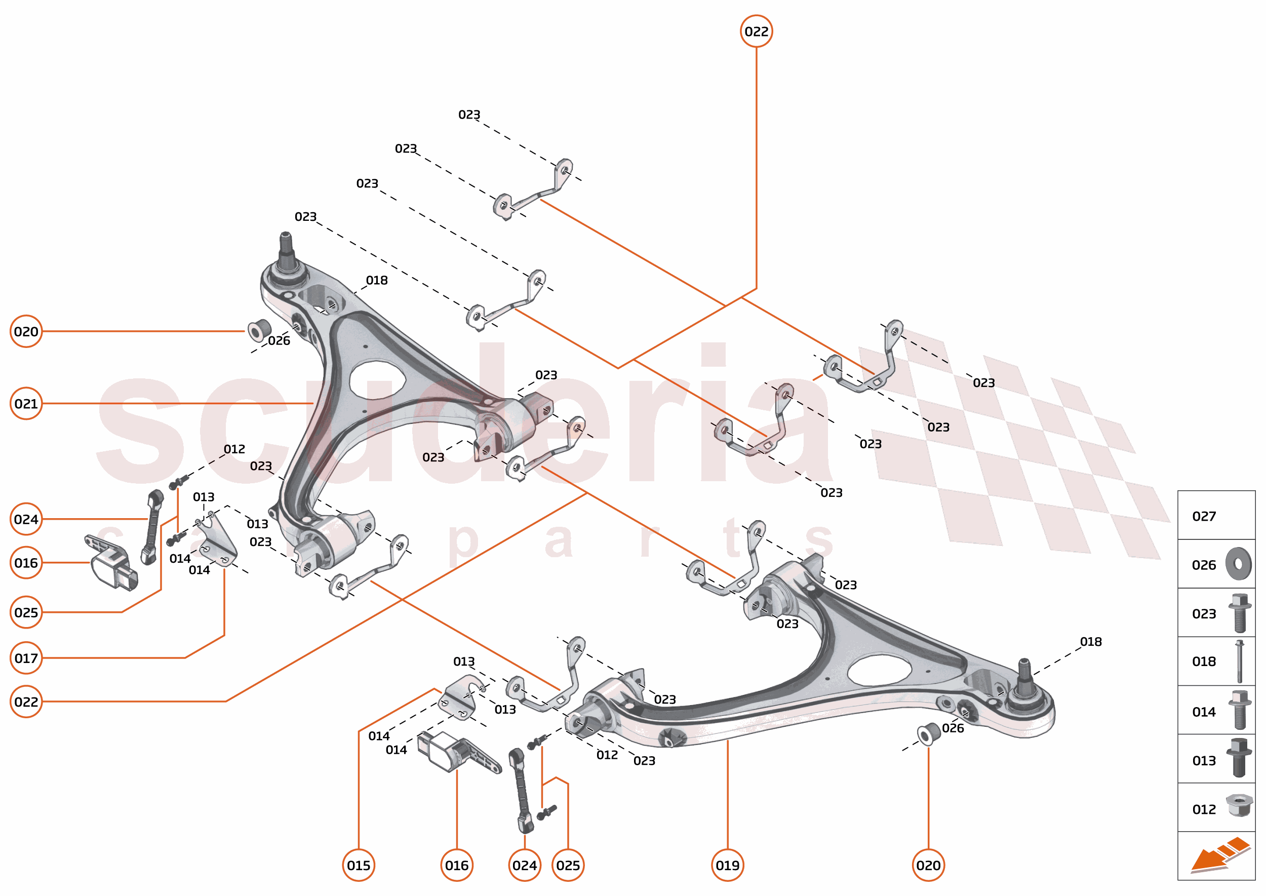 16 - SUSPENSION - FRONT - 16.3 - TRANSVERSE LINKS FRONT of McLaren McLaren McLaren 620R