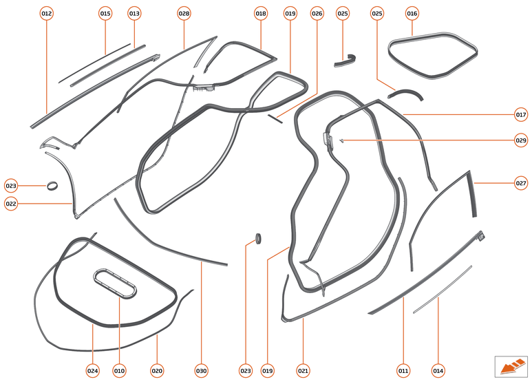 9 - CLOSURES ANCILLARIES - 9.8 - CLOSURES SEALS of McLaren McLaren Ultimate Series McLaren Speedtail