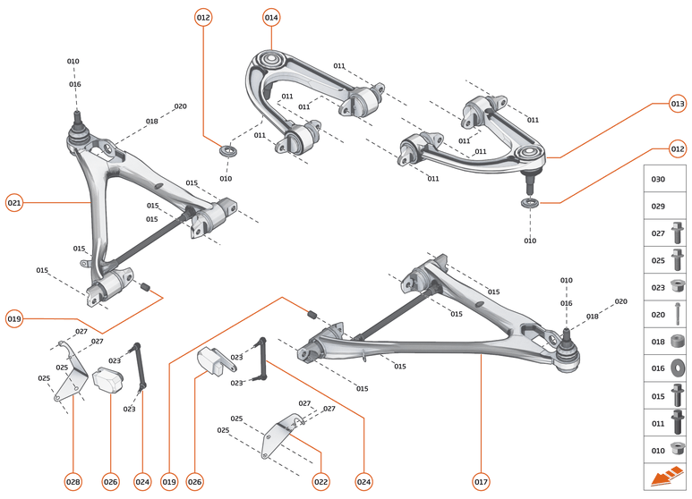 17 - SUSPENSION - 17.3 - TRANSVERSE LINKS FRONT of McLaren McLaren Ultimate Series McLaren Senna