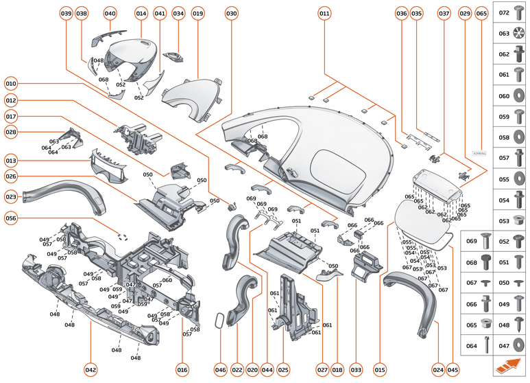 42 - INTERIOR SYSTEMS - 42.1 - ASSY FACIA of McLaren McLaren Ultimate Series McLaren Elva
