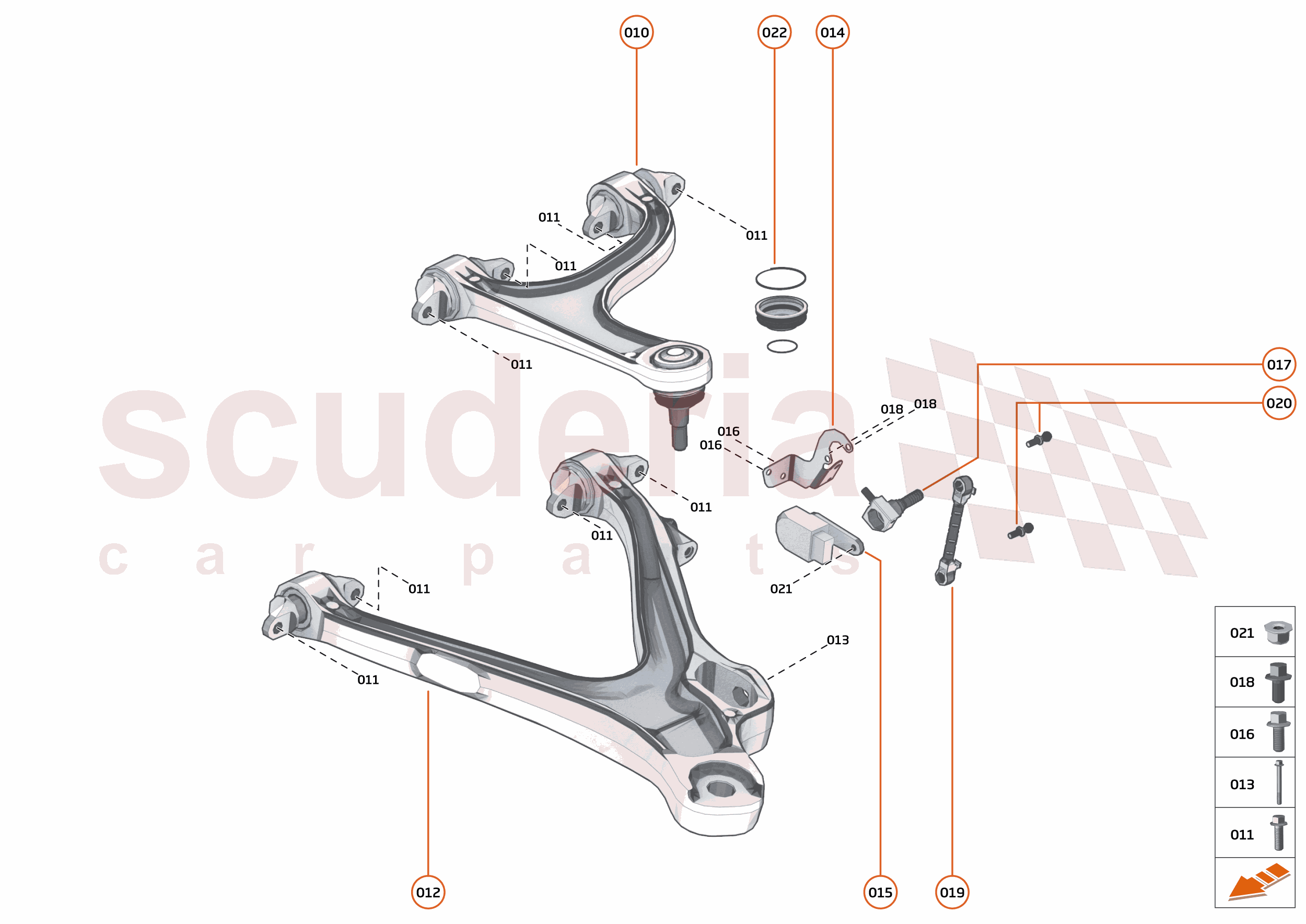 18 - SUSPENSION - REAR - 18.3 - TRANSVERSE LINKS REAR of McLaren McLaren McLaren 720S Spider