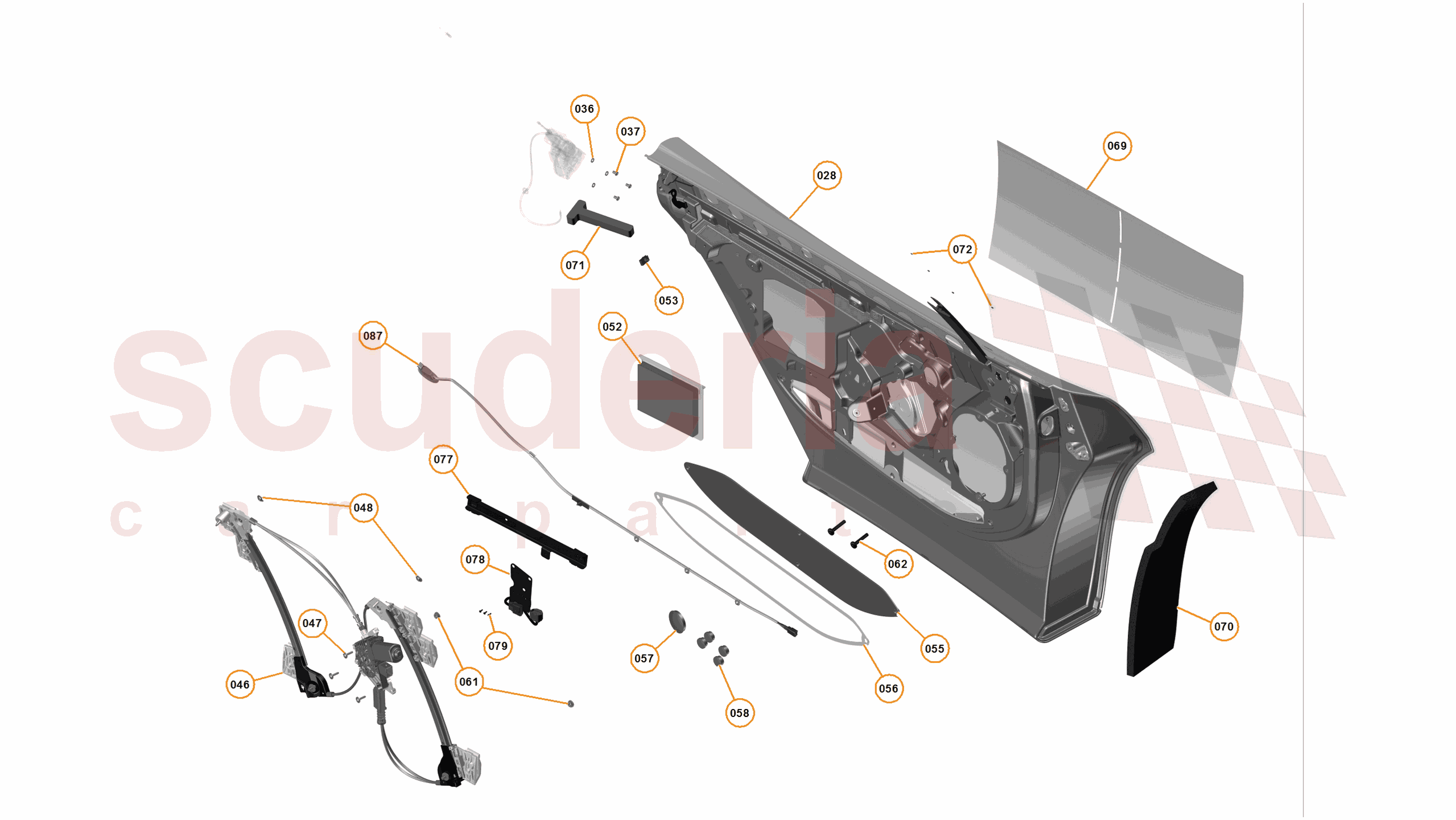 3 - A3 -CLOSURES - 3.2 - 02 - DOOR RH - INTERNAL of McLaren McLaren McLaren 650S Spider