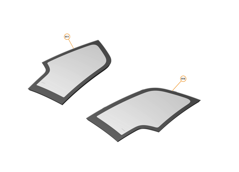 9 - GLAZING - EXTERIOR - 9.2 - GLAZED ROOF - FIXED of McLaren McLaren Ultimate Series McLaren P1 Coupe