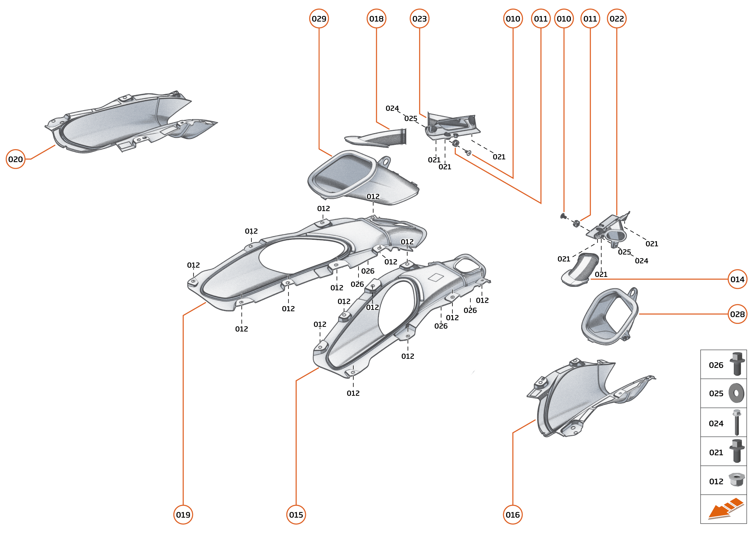 15 - DUCTS, VENTS AND FLOORS - 15.3 - REAR DUCTS AND VENTS of McLaren McLaren GT McLaren GT