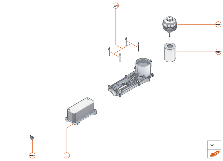 21 - ENGINE - 21.2 - OIL FILTER ASSEMBLY & COOLER of McLaren McLaren Ultimate Series McLaren Elva