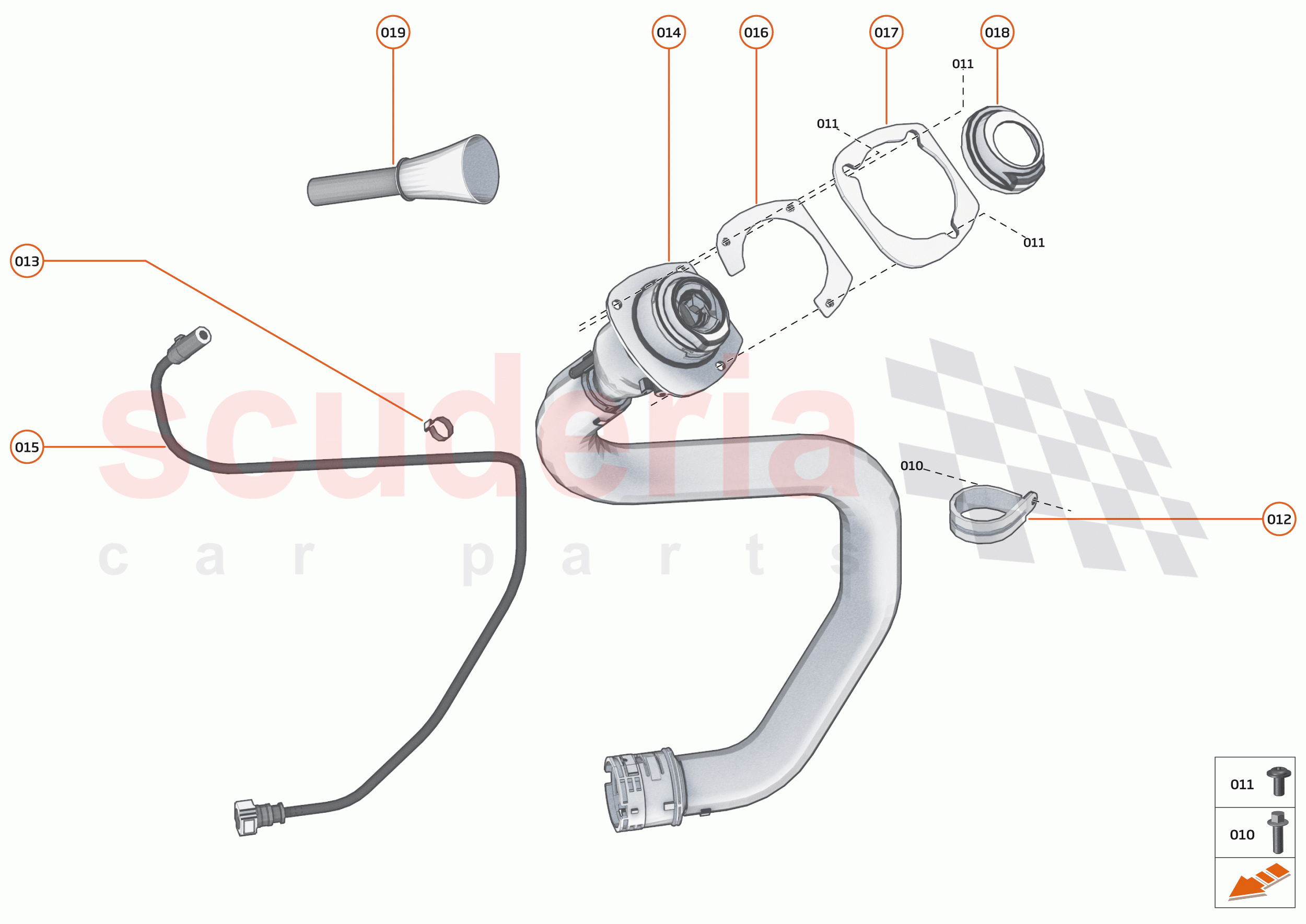 30 - FUEL SYSTEM - 30.3 - FUEL FILLER NECK of McLaren McLaren Senna