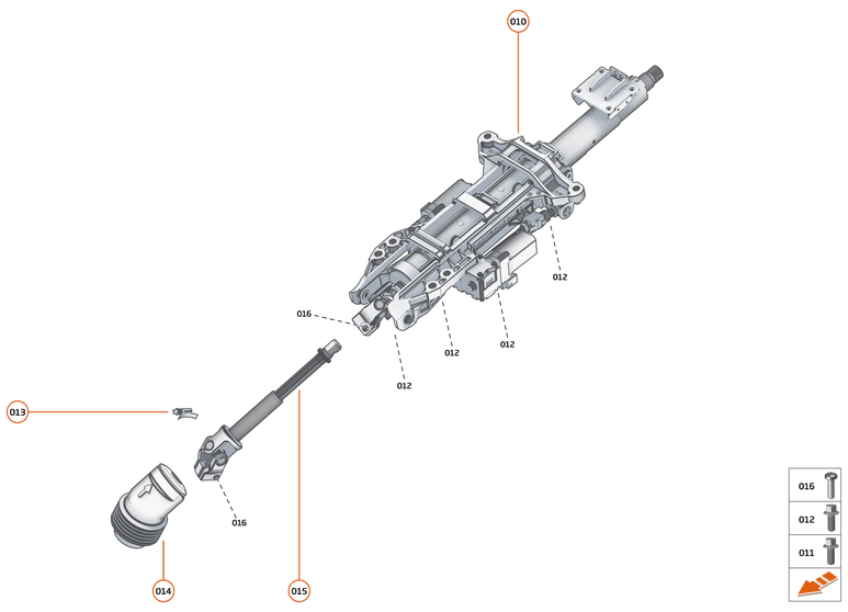 19 - STEERING - 19.4 - STEERING COLUMN of McLaren McLaren Ultimate Series McLaren Elva
