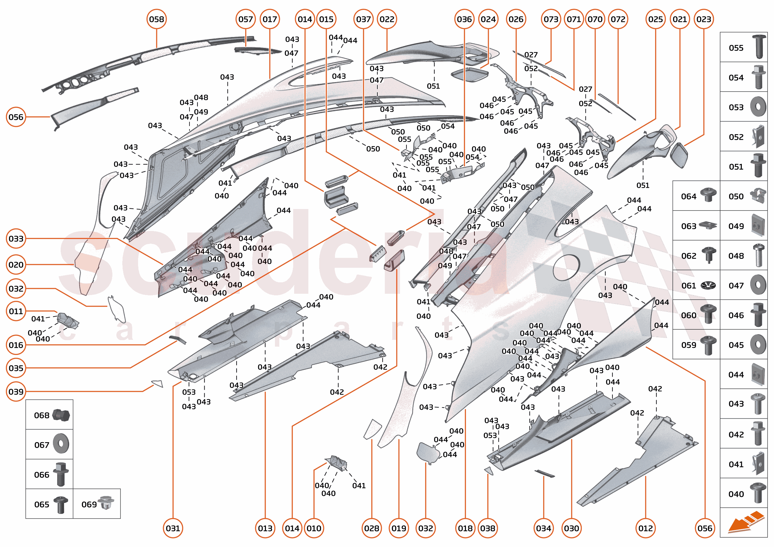 6 - PANELS - 6.4 - BODYSIDE ASSEMBLED of McLaren McLaren McLaren 765LT