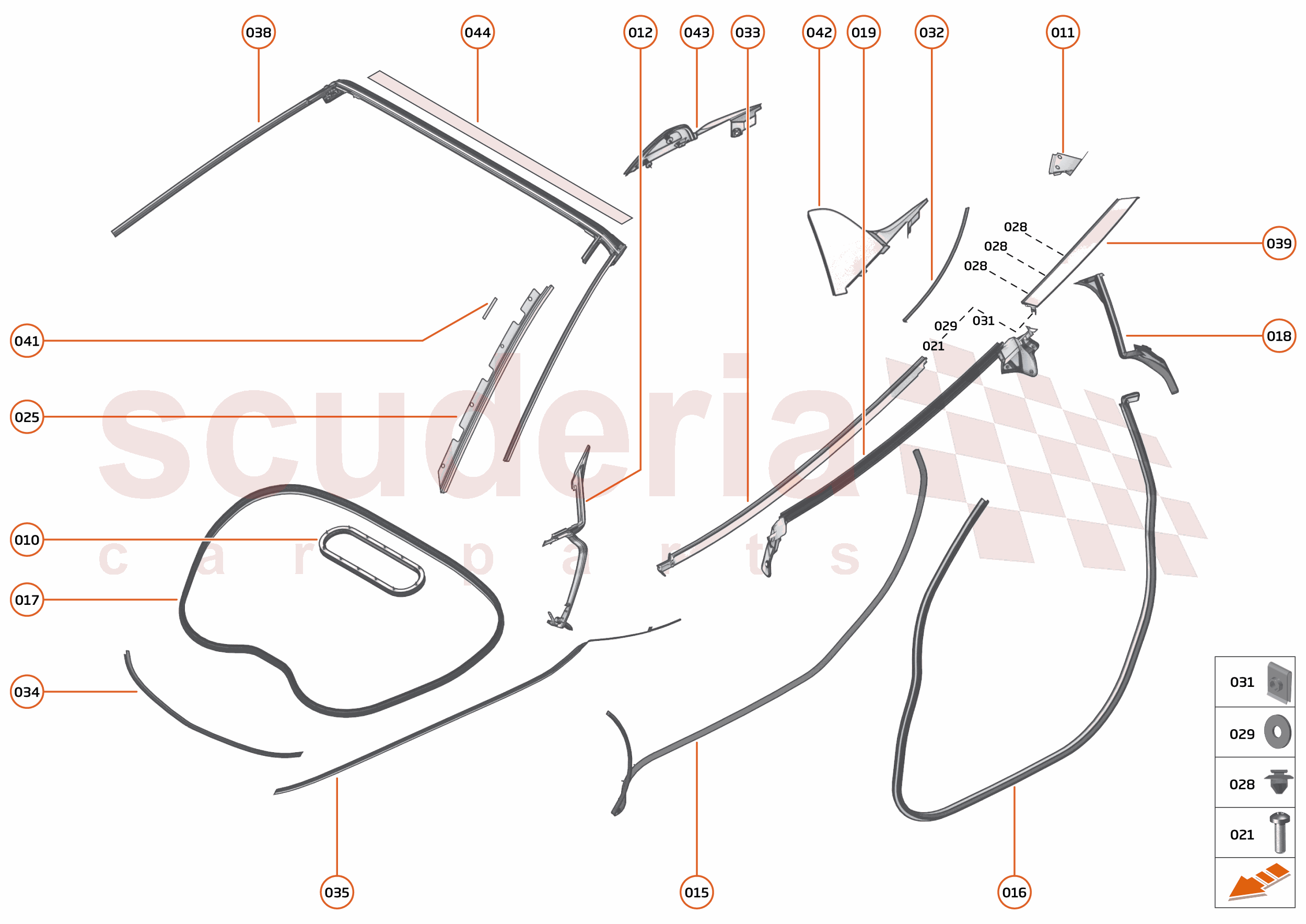 6 - CLOSURES - 6.10 - CLOSURES SEALS of McLaren McLaren McLaren 600LT Spider