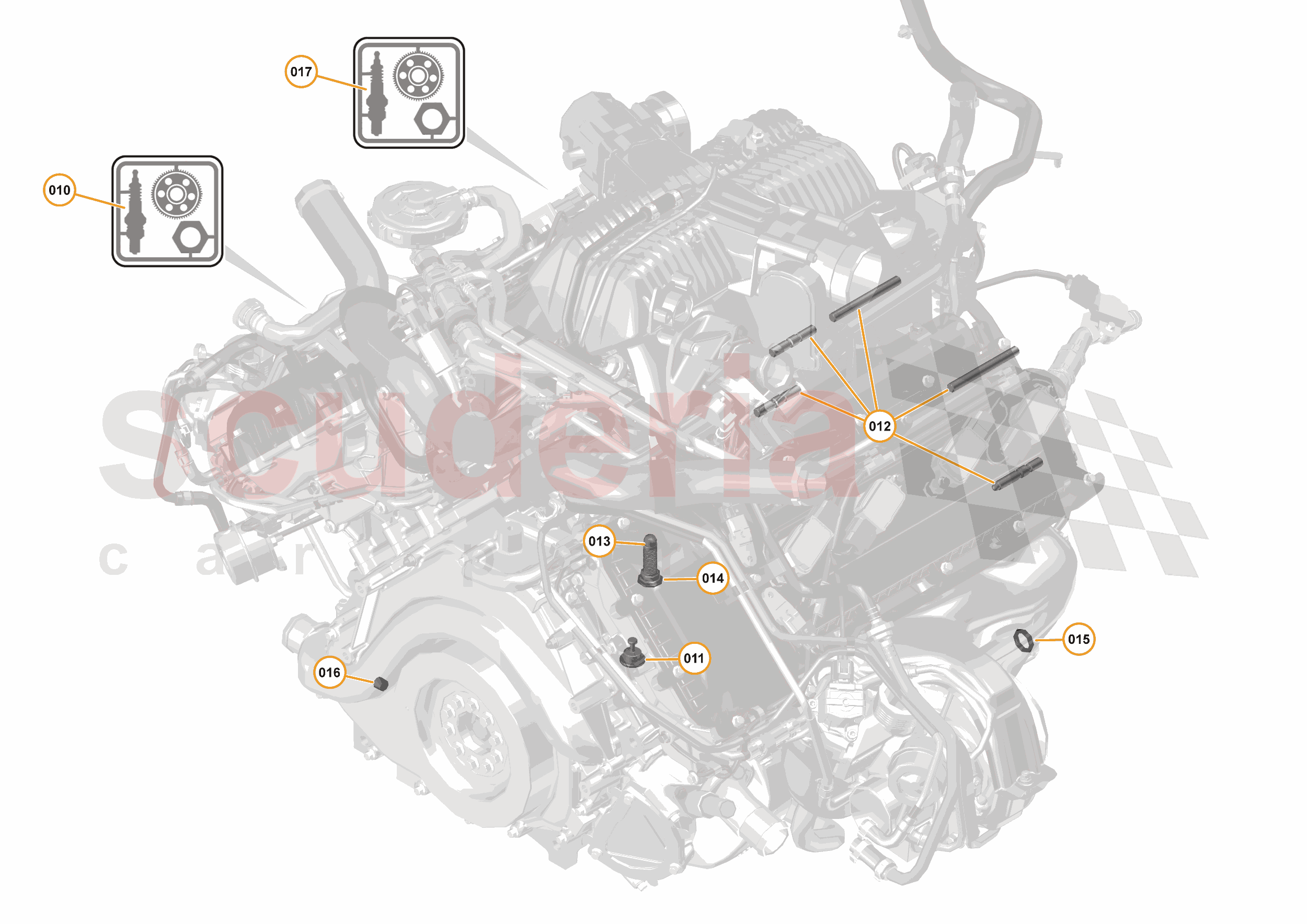 33 - ENGINE - 33.10 - POWER UNIT ASSEMBLY, SHORT BLOCK & HARDWARE of McLaren McLaren McLaren 570S Spider