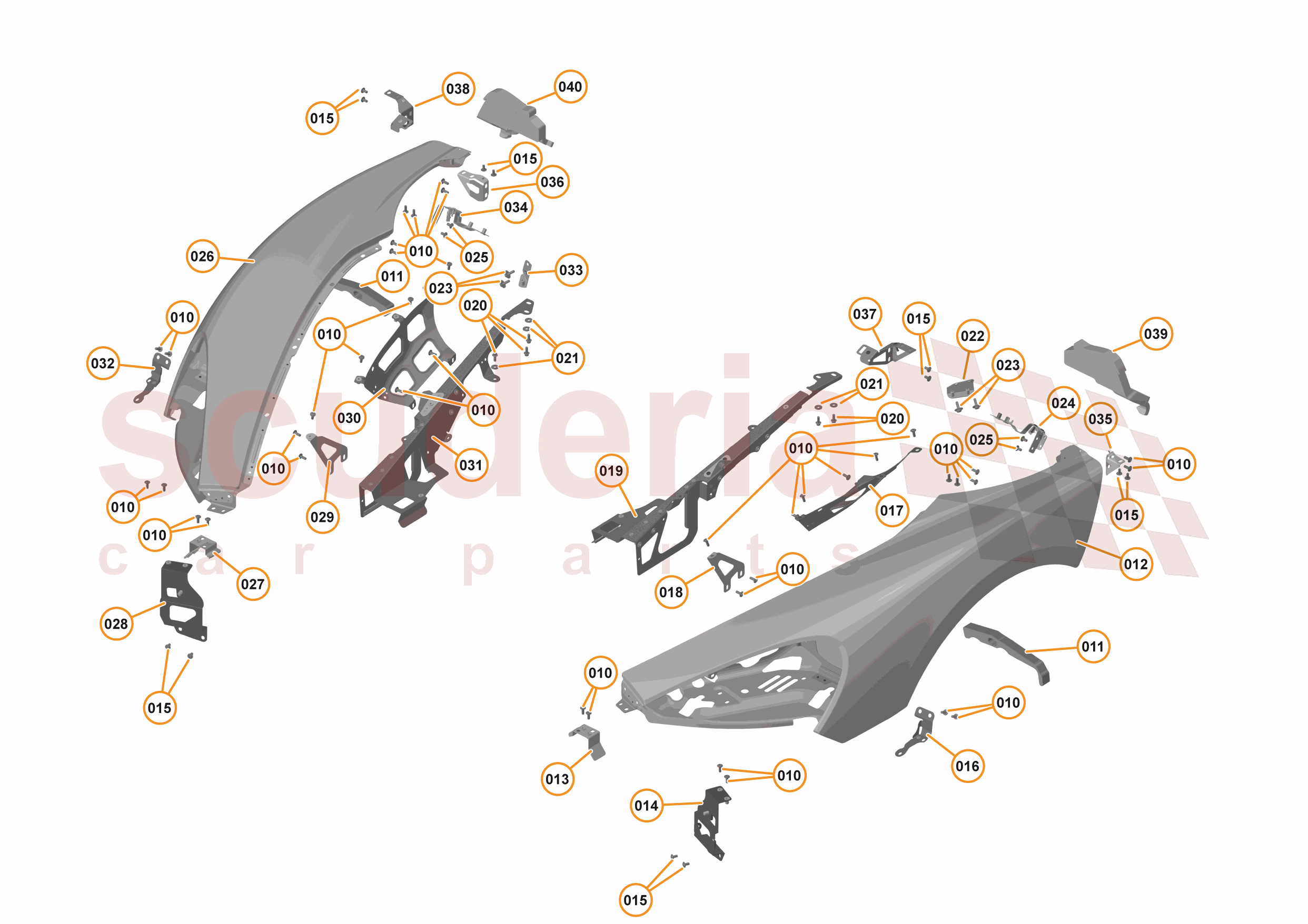 5 - PANELS - 5.1 - FRONT PANELS of McLaren McLaren McLaren 570GT