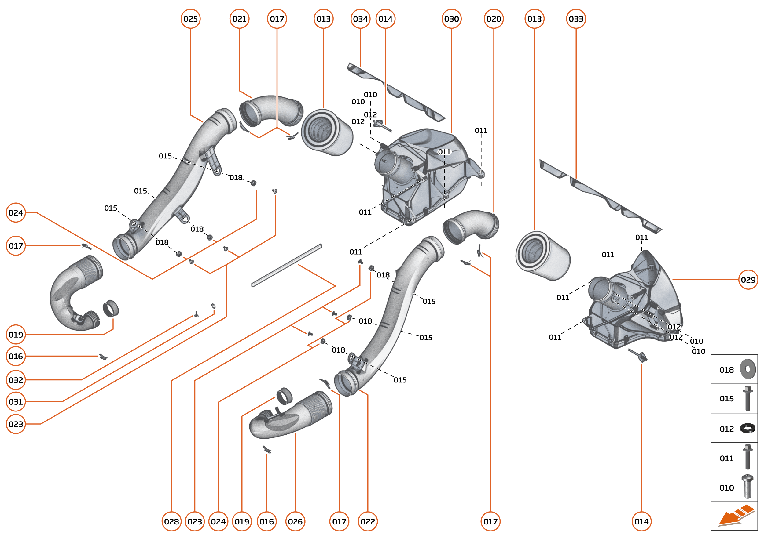 27 - AIR INDUCTION SYSTEMS - AIS - 27.1 - AIS - LOW PRESSURE SYSTEM of McLaren McLaren GT McLaren GT
