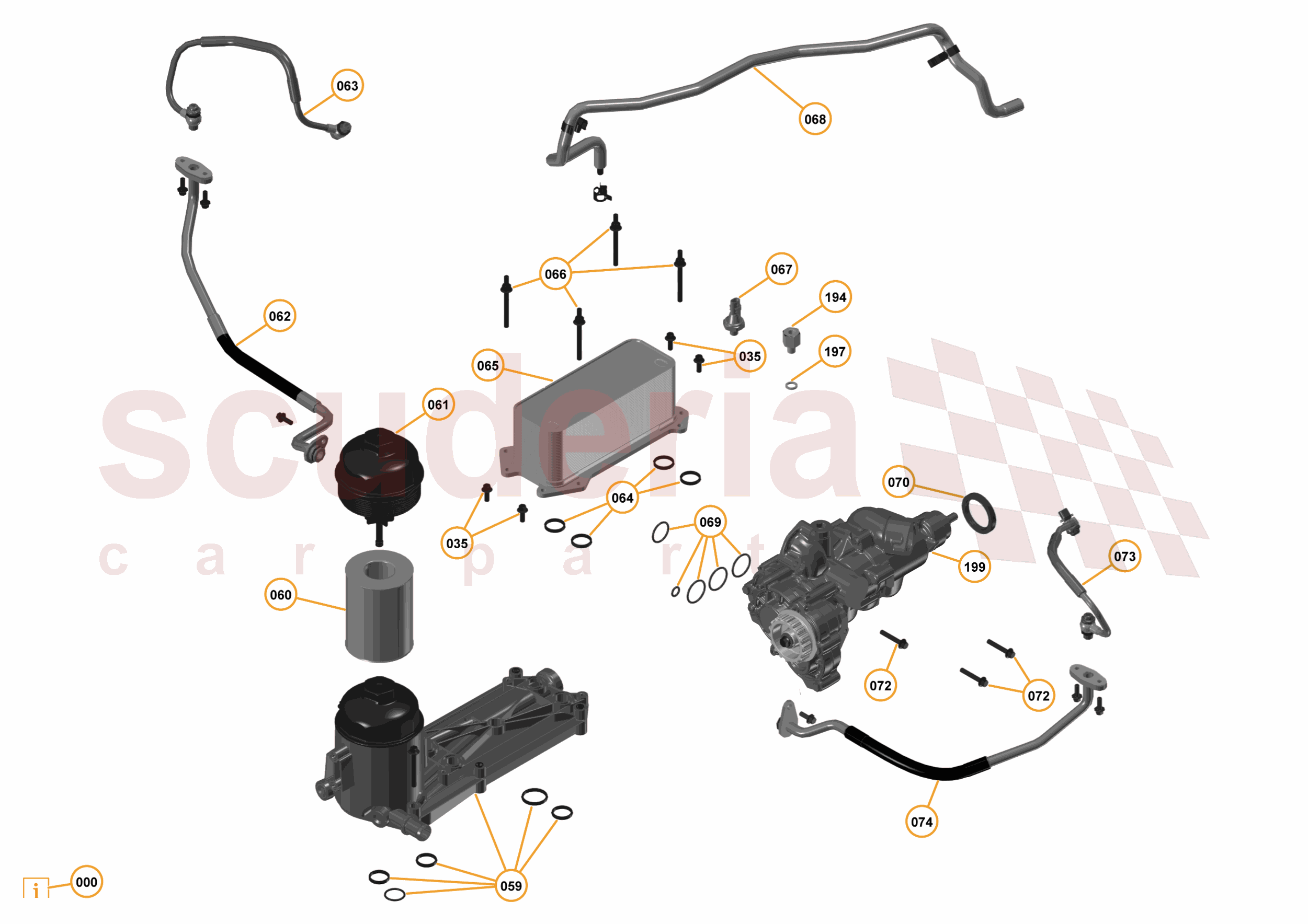 16 - F1 - POWER UNIT - 16.6 - 01 - POWER UNIT - OIL FILTER ASSEMBLY + OIL PUMP of McLaren McLaren McLaren 12C Spider
