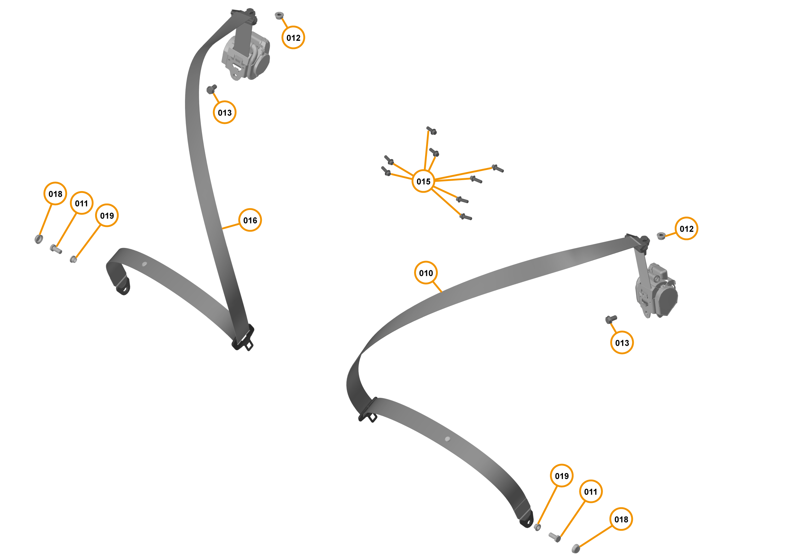 50 - INTERIOR RESTRAINTS - 50.3 - SEATBELTS of McLaren McLaren Super Series McLaren 720S Coupe