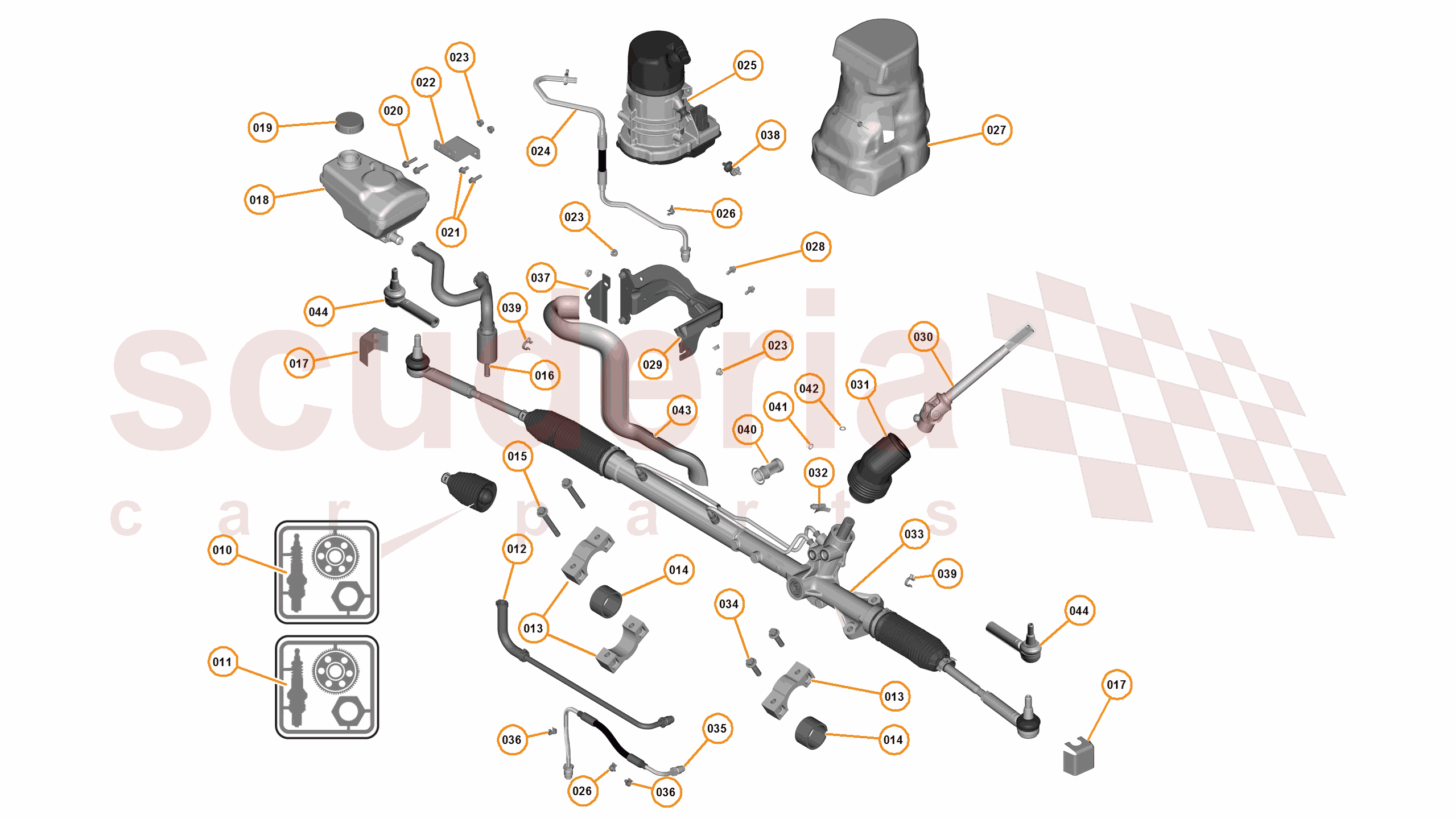 12 - D1 - STEERING SYSTEM - 12.1 - 01 - STEERING SYSTEM of McLaren McLaren McLaren 12C Spider