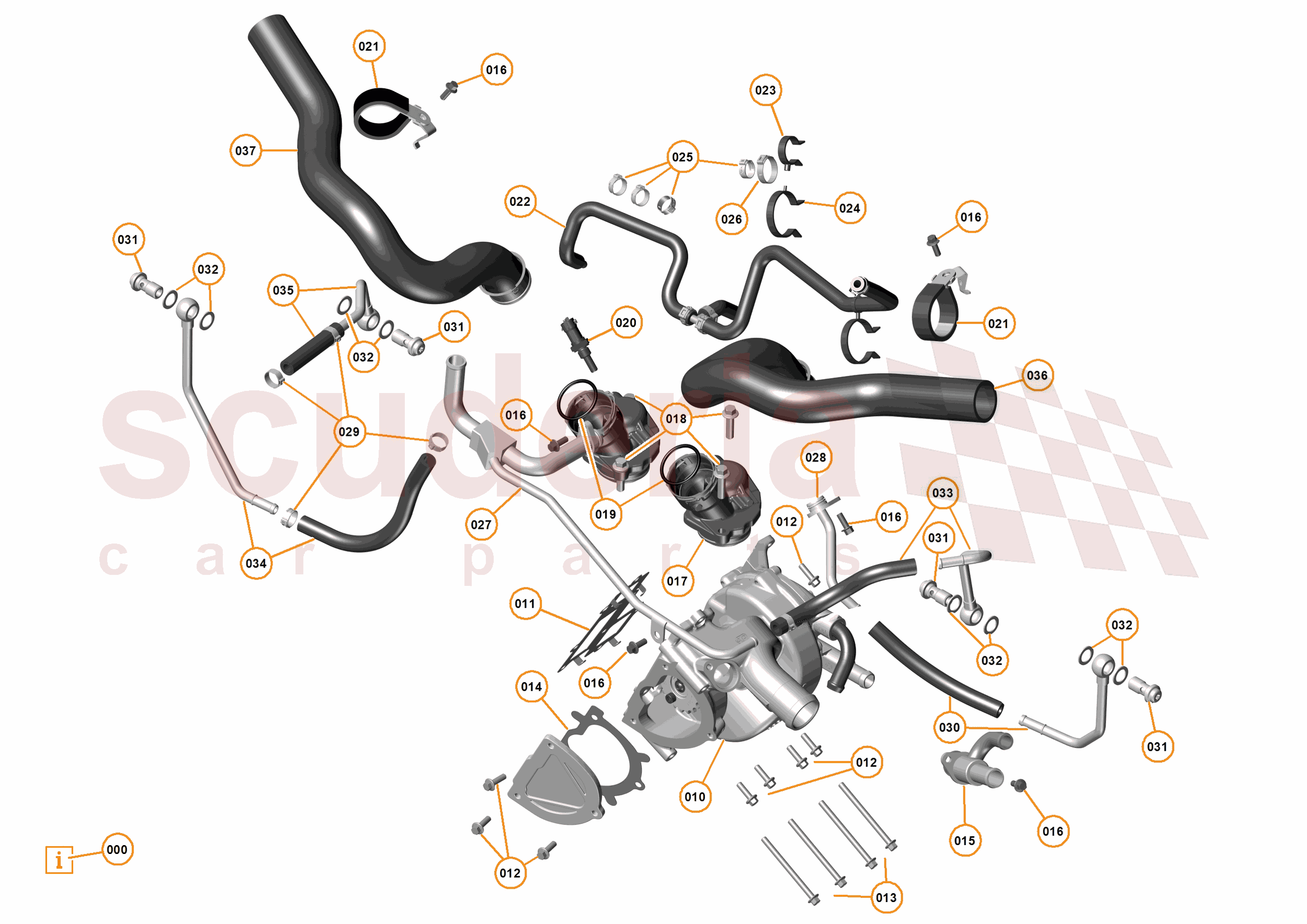 35 - ENGINE COOLING  SYSTEM - 35.1 - ENGINE WATER PUMP AND CIRCUIT of McLaren McLaren Ultimate Series McLaren P1 Coupe