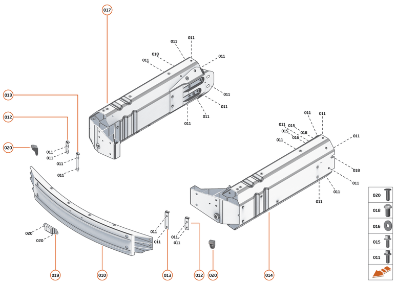 1 - FRONT STRUCTURES - 1.1 - FRONT CRASH STRUCTURE of McLaren McLaren Ultimate Series McLaren Elva