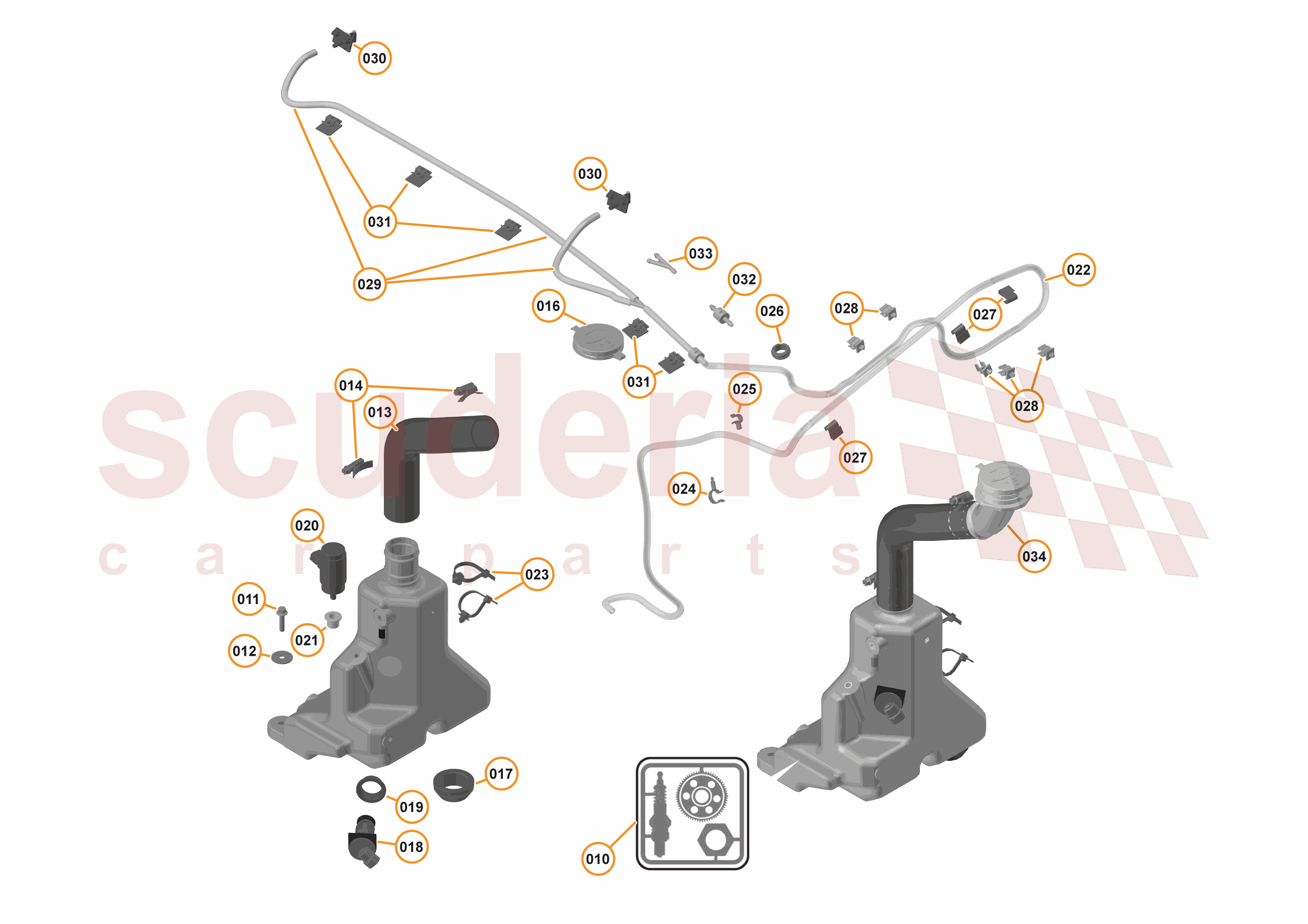 11 - WIPERS & WASHER SYSTEM - 11.1 - WASHER SYSTEM of McLaren McLaren McLaren 570S Coupe