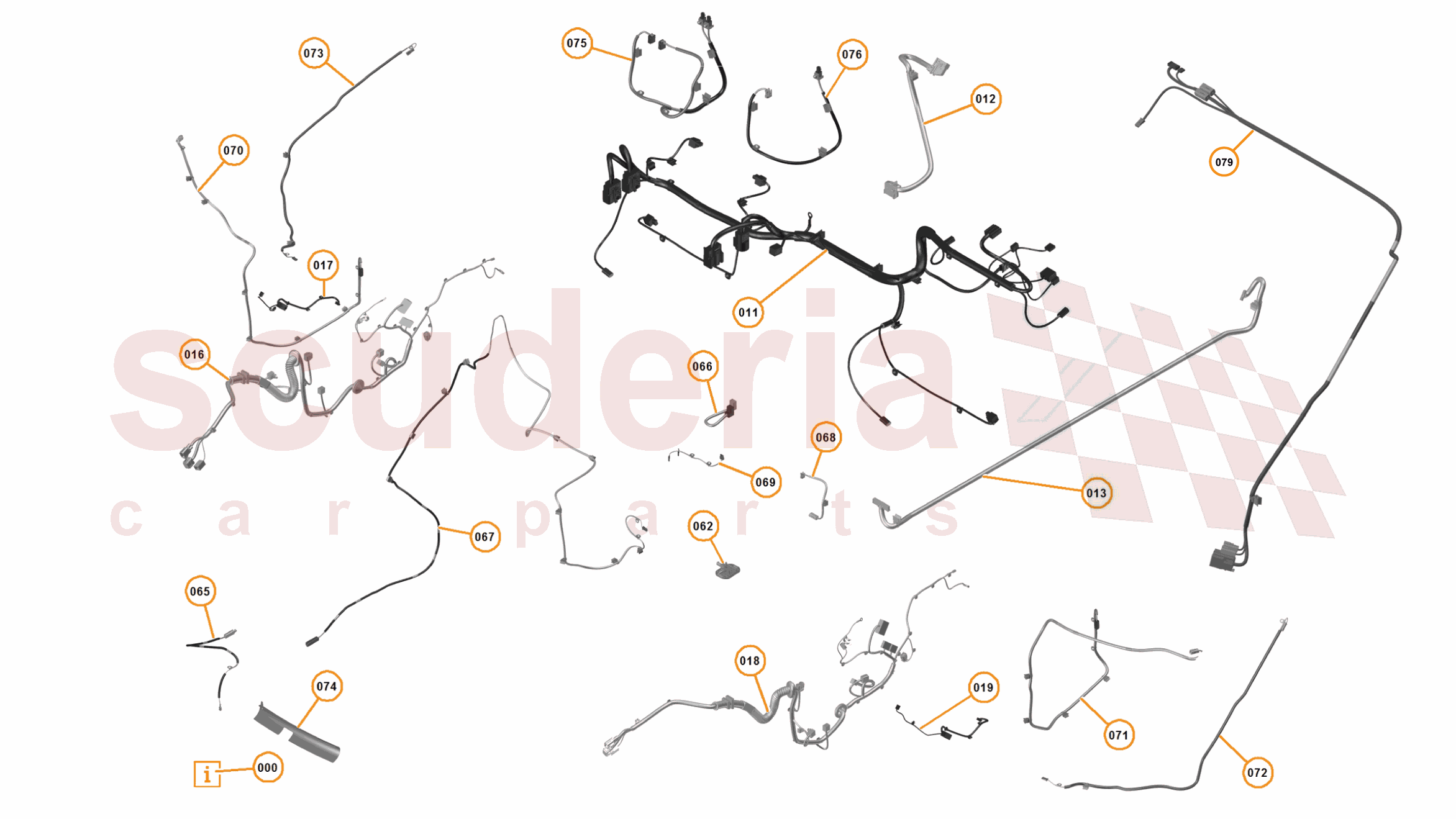 23 - M1 - ELECTRICAL DISTRIBUTION - 23.3 - 01 - ELECTRICAL DISTRIBUTION - INTERIOR of McLaren McLaren McLaren 625C Coupe