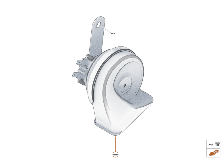41 - ELECTRICAL HARDWARE - 41.2 - HORN of McLaren McLaren Ultimate Series McLaren Speedtail