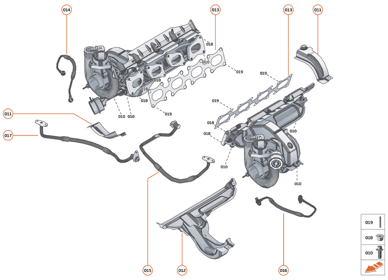 22 - ENGINE - 22.4 - EXHAUST MANIFOLD & TURBOCHARGERS of McLaren McLaren Ultimate Series McLaren Speedtail