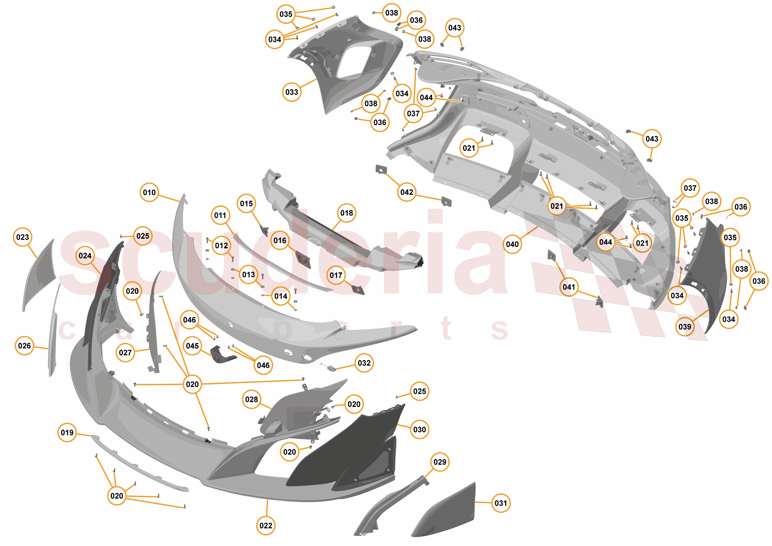 2 - A2 - EXTERIOR TRIM, LIGHTING, AND WIPERS - 2.1 - 01 - BUMPERS of McLaren McLaren McLaren 675LT Coupe