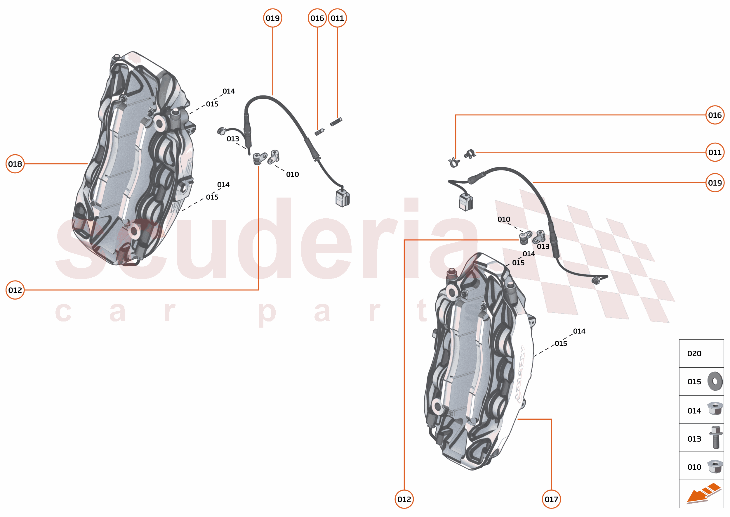18 - BRAKES - 18.2 - BRAKE CALIPERS FRONT of McLaren McLaren Ultimate Series McLaren Senna GTR