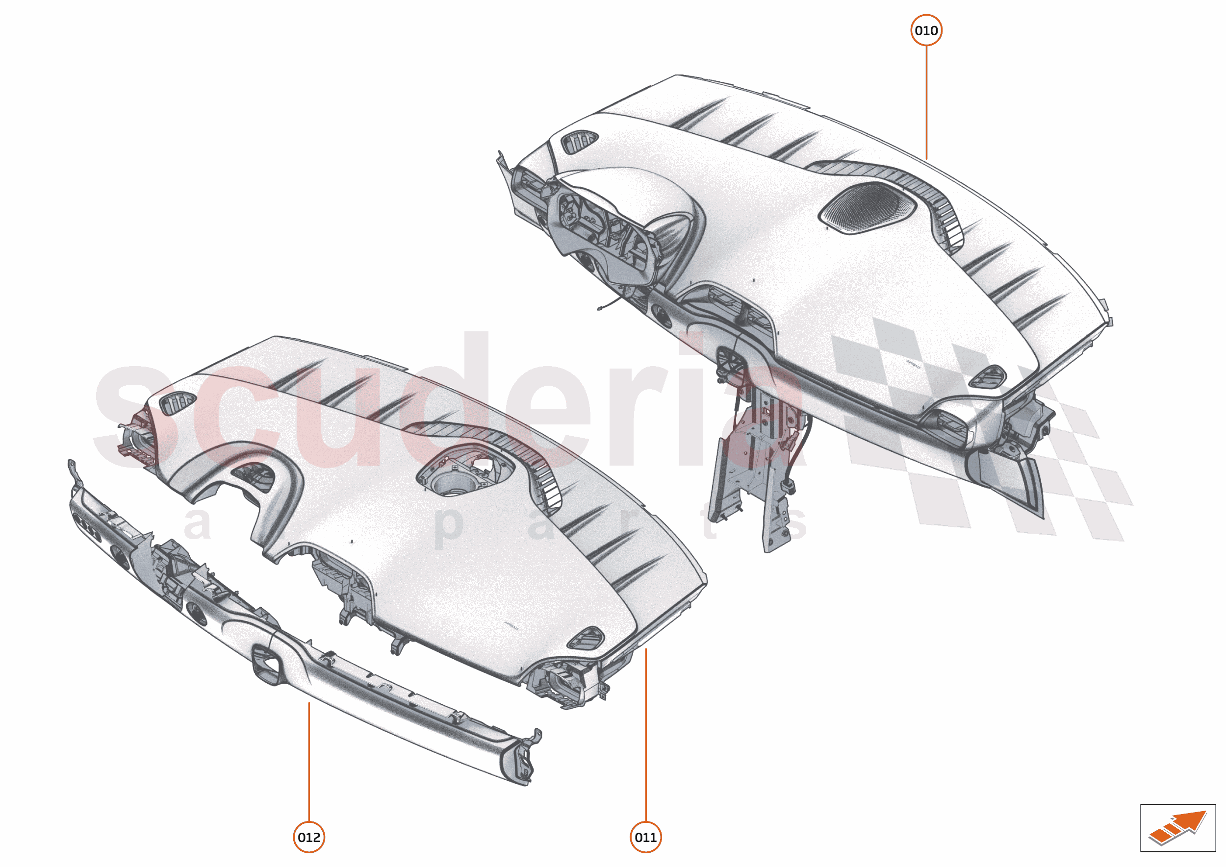 40 - INTERIOR SYSTEMS - 40.2 - ASSY FACIA - ASSEMBLY of McLaren McLaren McLaren Artura