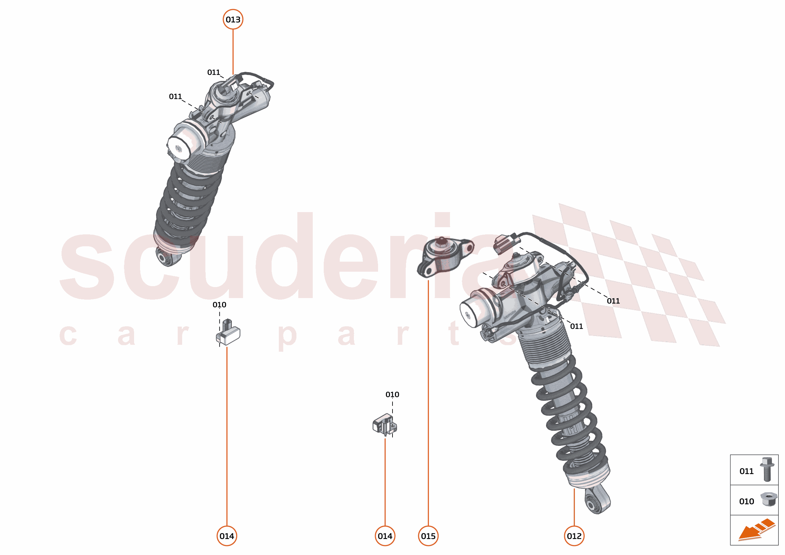 17 - SUSPENSION - FRONT - 17.1 - DAMPER & ACTUATOR ASSEMBLIES FRONT of McLaren McLaren McLaren 600LT