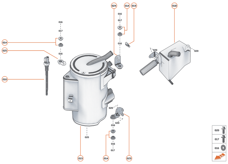 23 - LUBRICATION SYSTEM OFF - ENGINE - 23.1 - ENGINE OIL TANK of McLaren McLaren Ultimate Series McLaren Elva