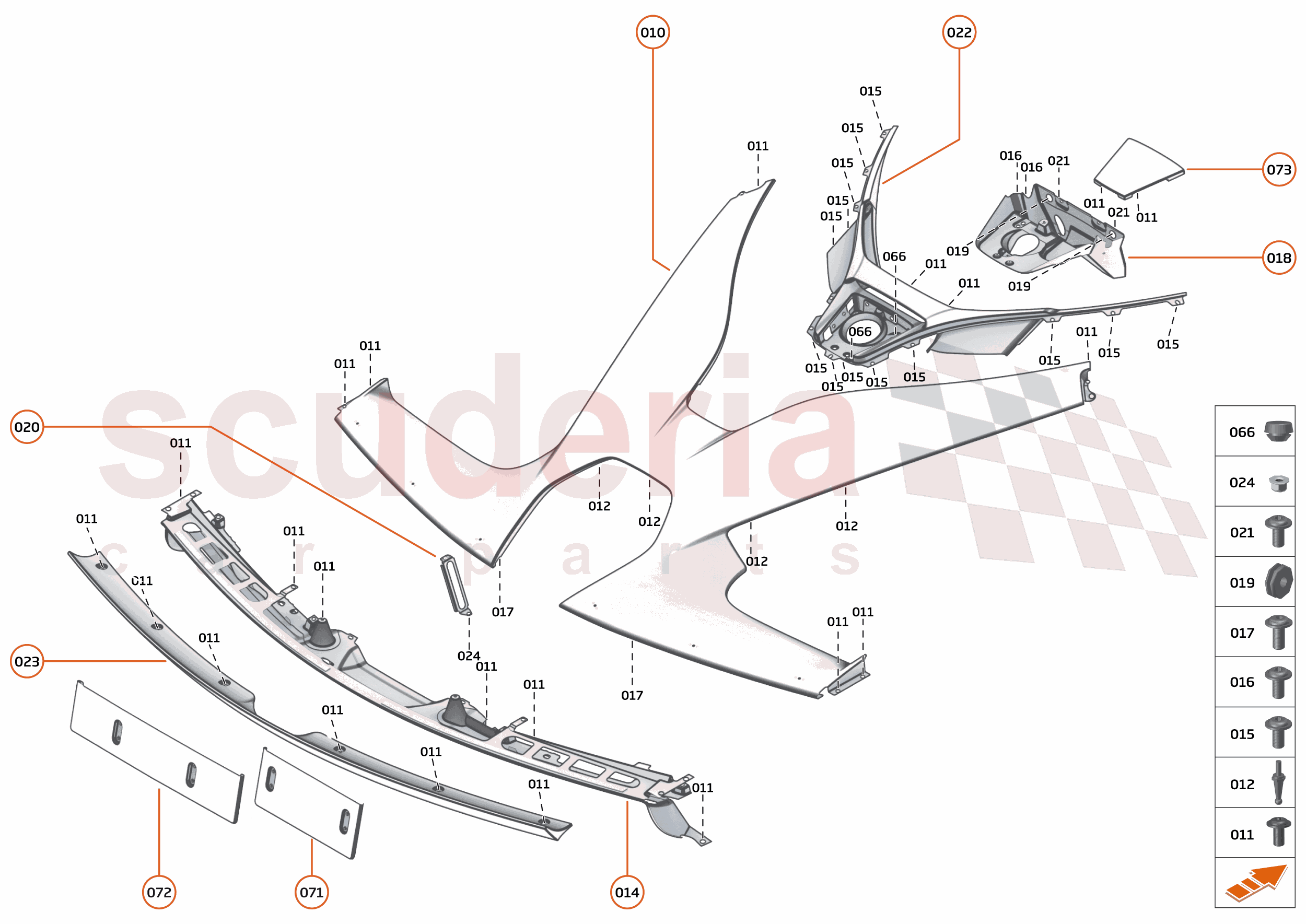 6 - PANELS - 6.7 - REAR PANELS - CENTRE of McLaren McLaren Ultimate Series McLaren Senna GTR