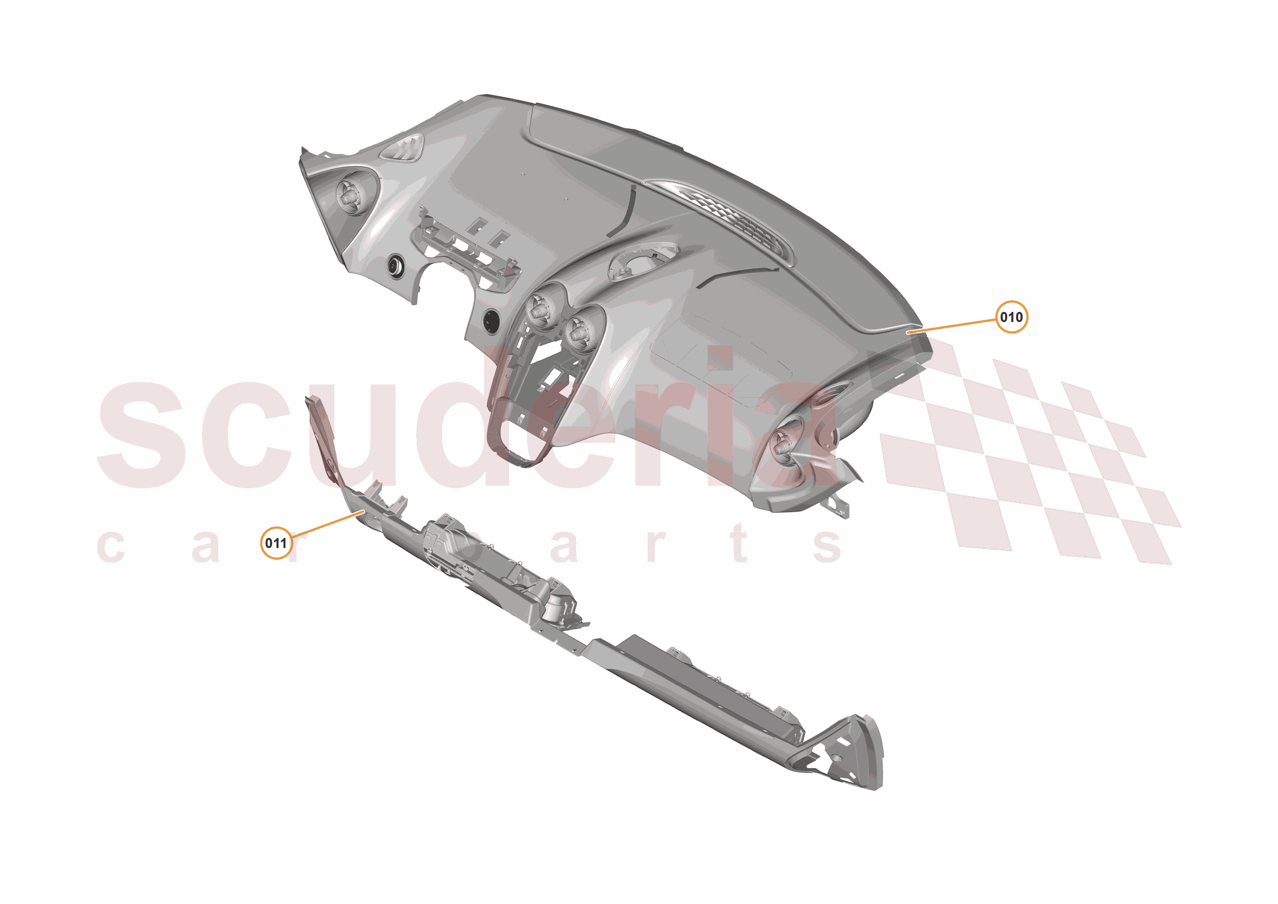 49 - INTERIOR SYSTEMS - 49.3 - FACIA ASSEMBLY - US of McLaren McLaren McLaren 570S Spider