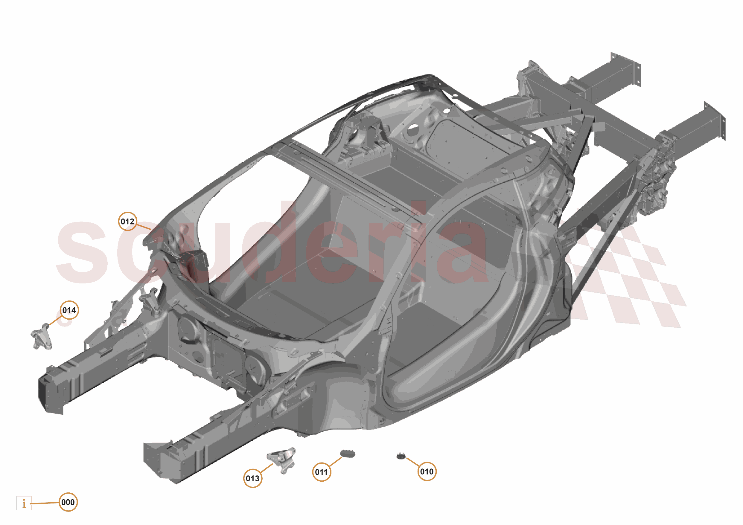 2 - MID STRUCTURES - 2.1 - MONOCOQUE of McLaren McLaren McLaren 570S Coupe