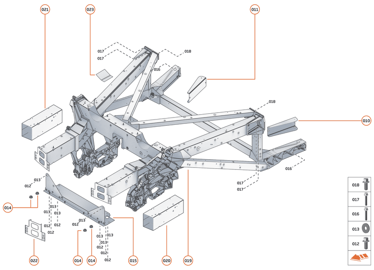 3 - REAR STRUCTURES - 3.1 - REAR FRAME of McLaren McLaren Ultimate Series McLaren Elva