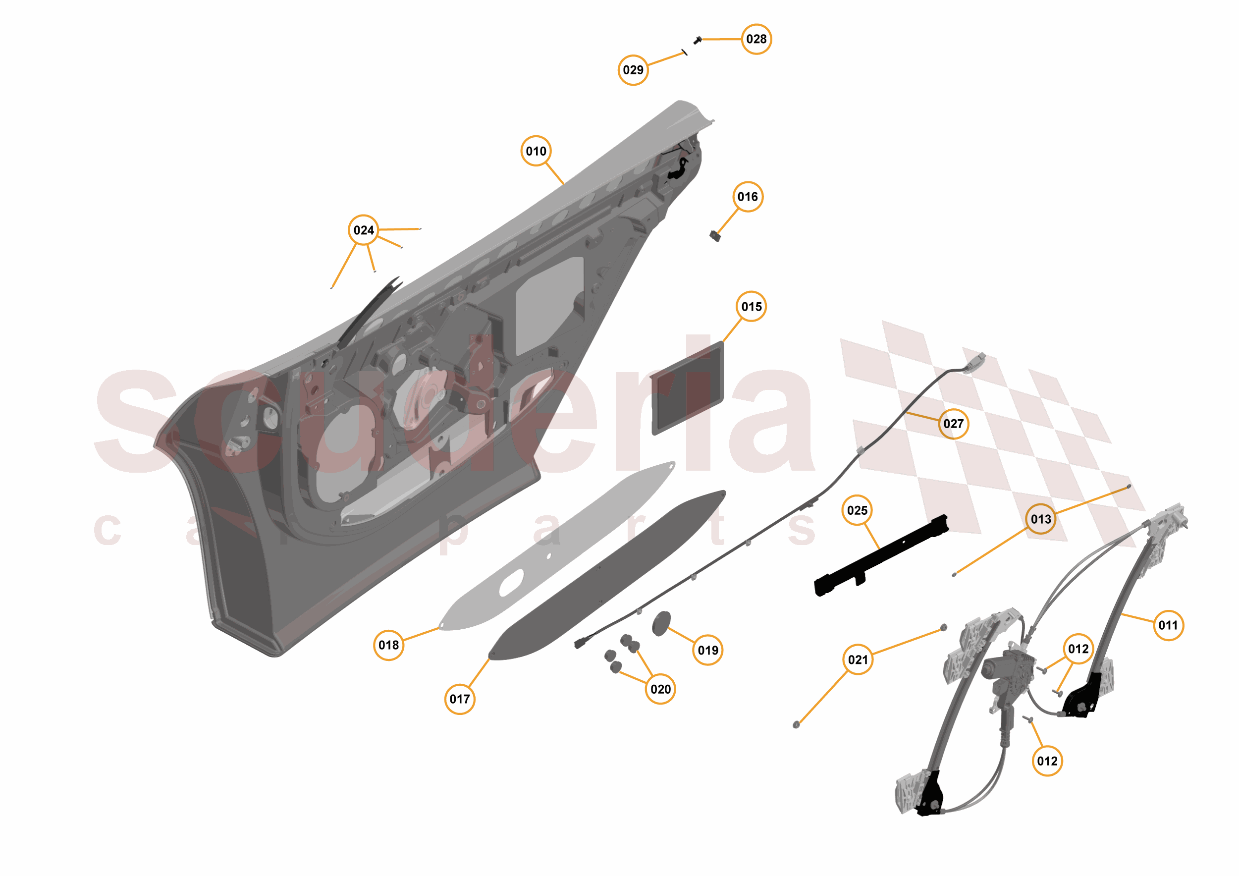 3 - A3 -CLOSURES - 3.2 - 02 - DOOR RH - INTERNAL of McLaren McLaren McLaren 675LT Spider