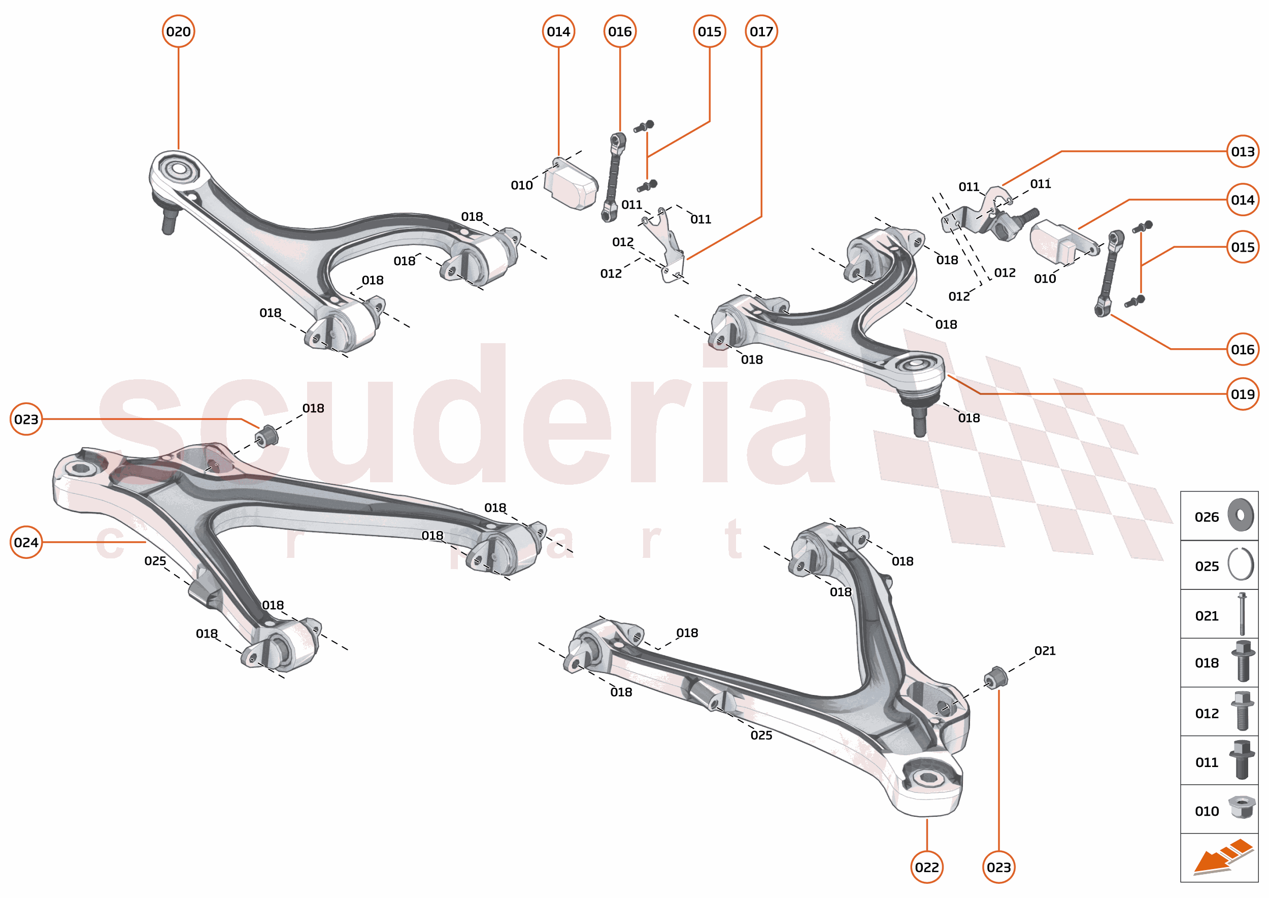 17 - SUSPENSION - REAR - 17.3 - TRANSVERSE LINKS REAR of McLaren McLaren McLaren 620R