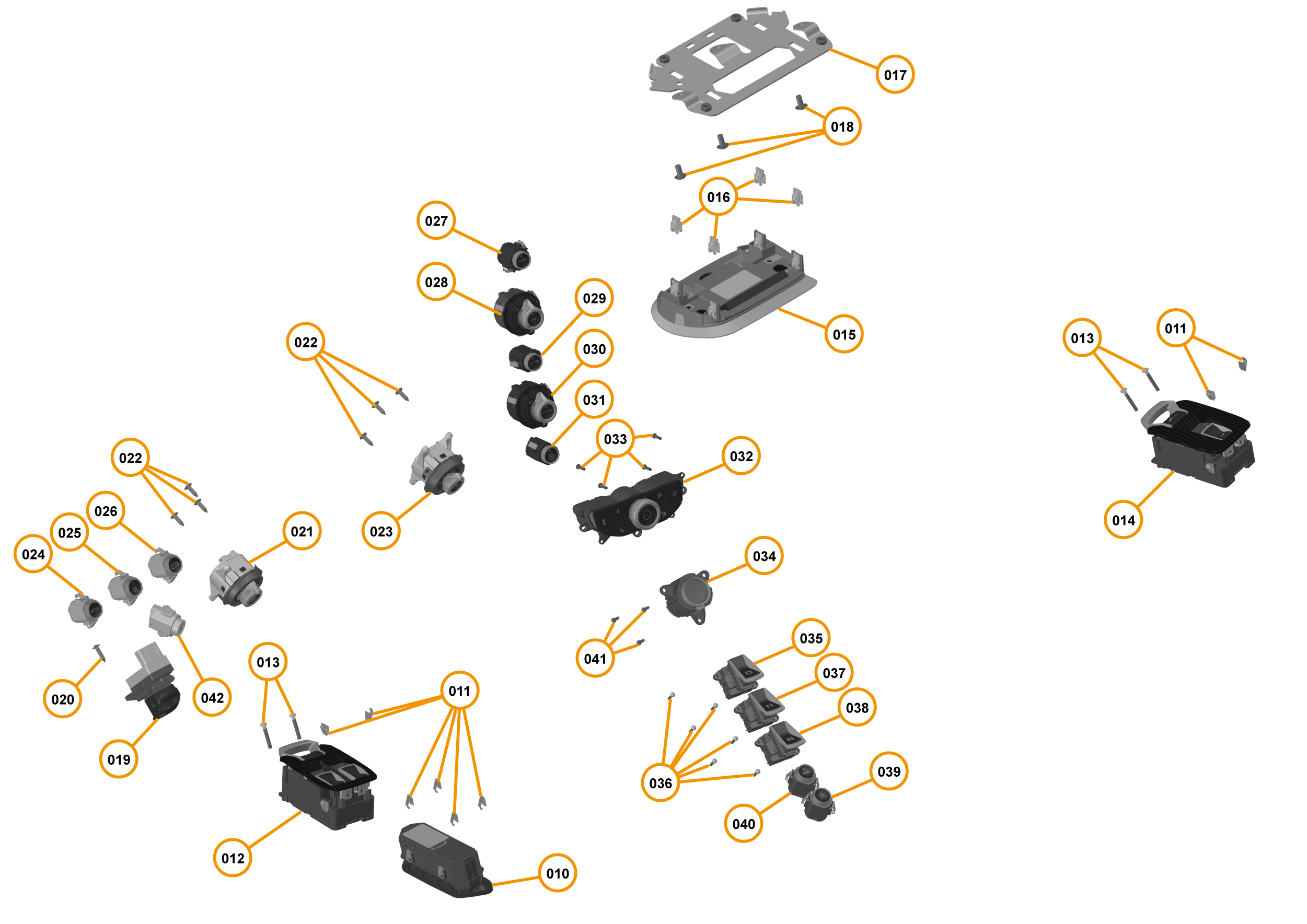 46 - ELECTRICAL SYSTEMS - 46.1 - INTERIOR SWITCHES of McLaren McLaren Super Series McLaren 720S Coupe
