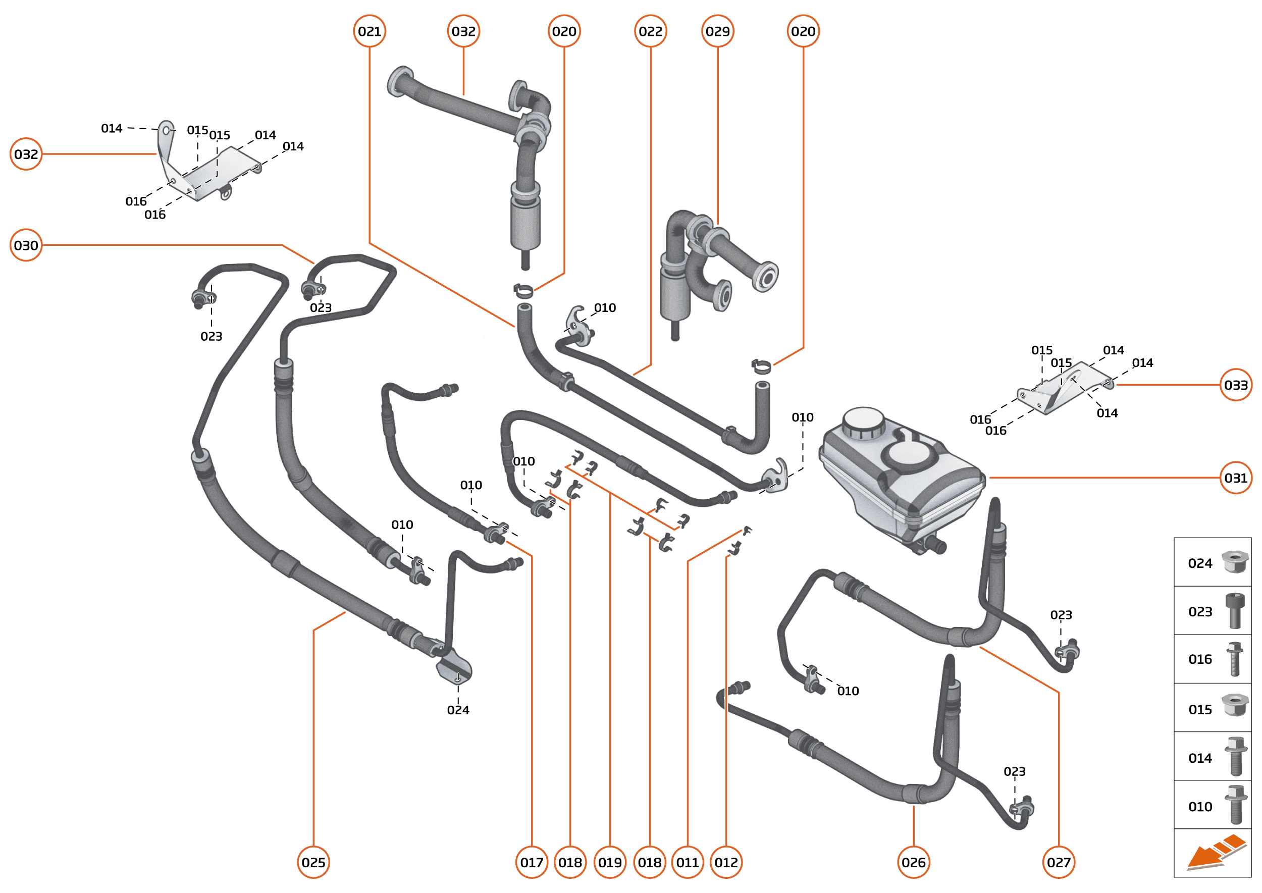 20 - STEERING - 20.1 - STEERING FLUID SYSTEM of McLaren McLaren GT McLaren GT