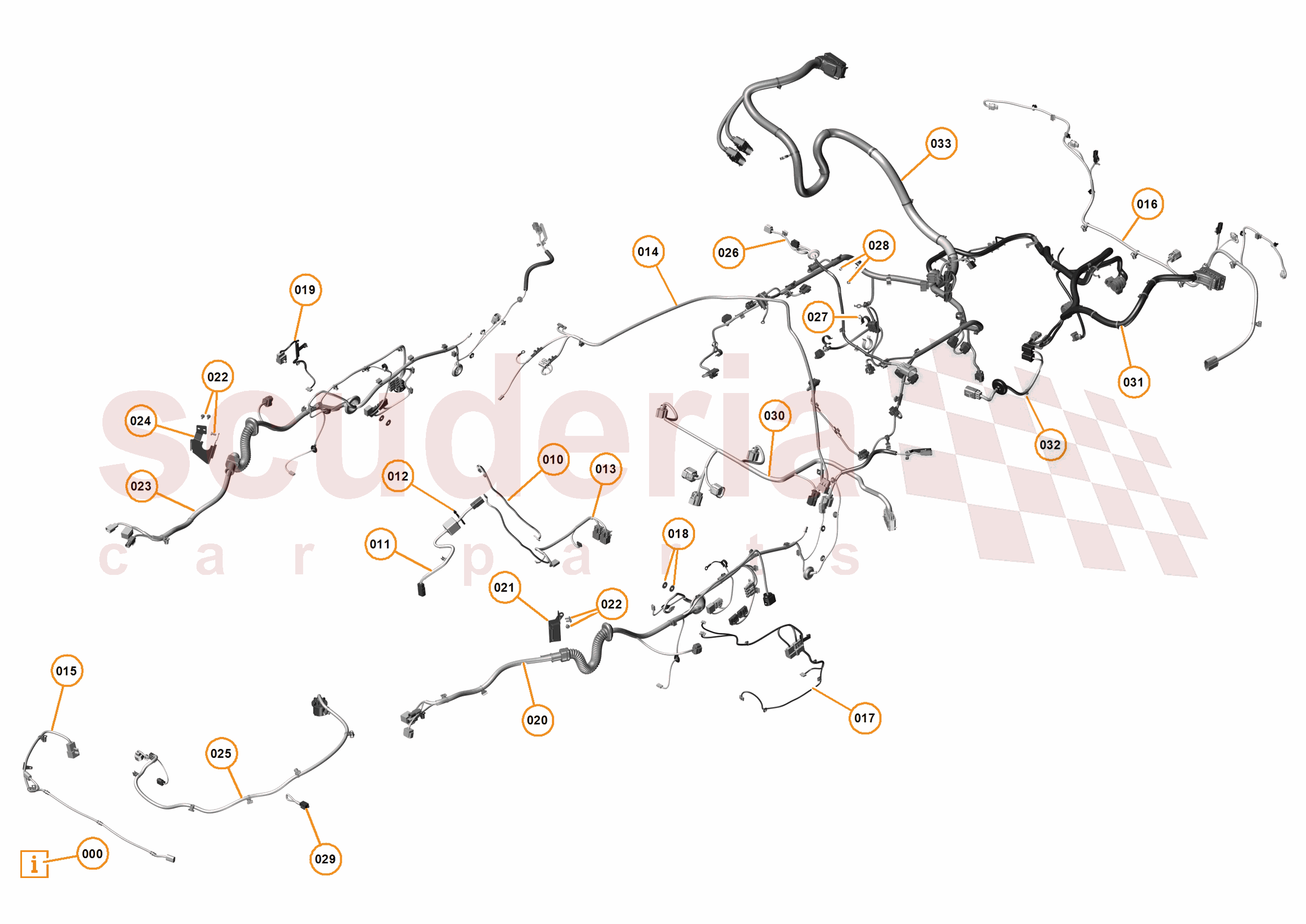 45 - WIRING HARNESS - 45.3 - NON-BODY WIRING HARNESS of McLaren McLaren Ultimate Series McLaren P1 Coupe