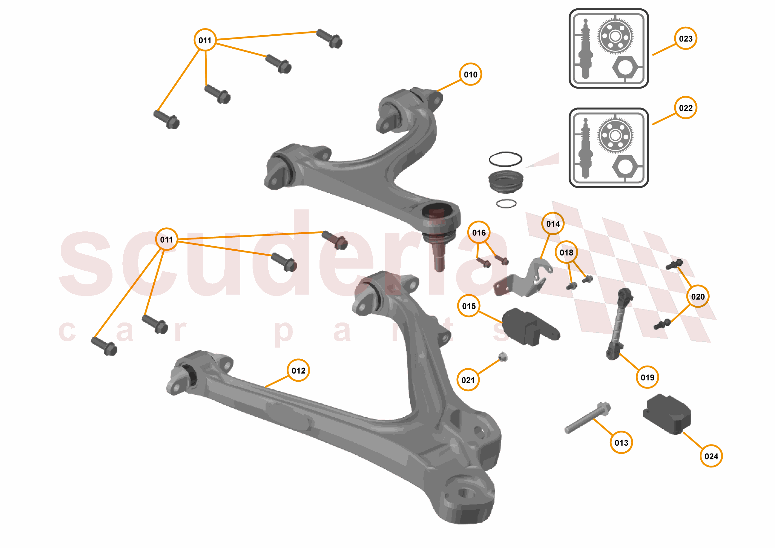 19 - SUSPENSION - REAR - 19.3 - TRANSVERSE LINKS REAR of McLaren McLaren McLaren 720S Coupe